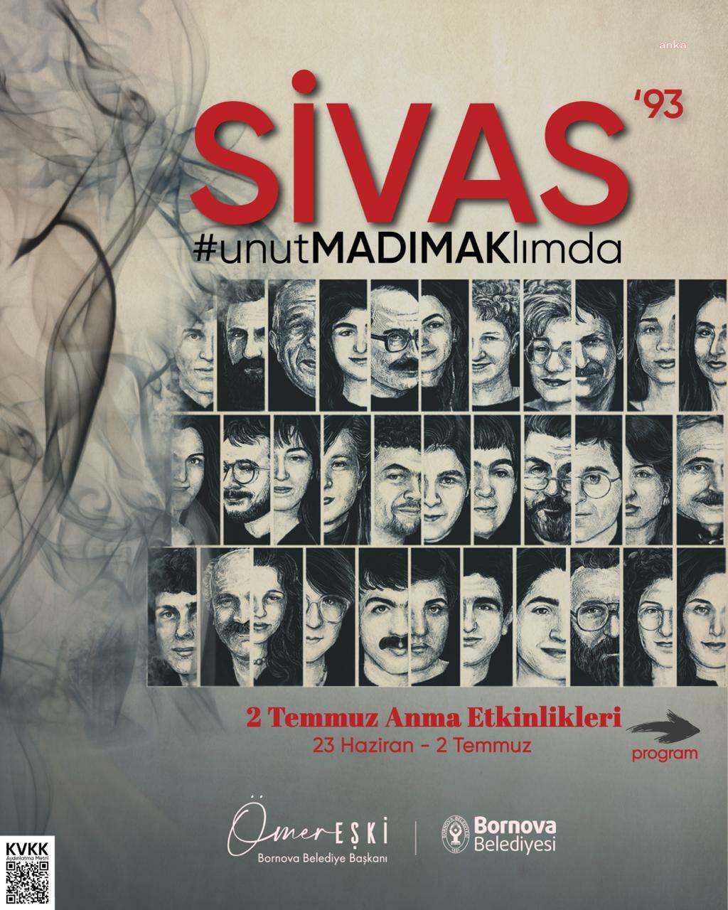 Bornova Belediyesi’nden Sivas Katliamı’nın 32. yılında anma etkinlikleri ve park açılışı
