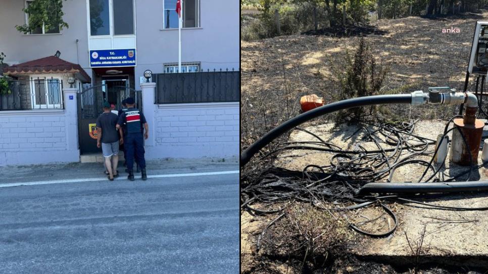 Çanakkale'de iki farklı noktada çıkan ve ormanlık alana sıçrayan yangın söndürüldü