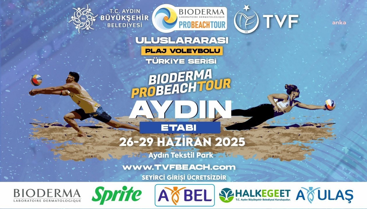 Aydın’da Uluslararası Plaj Voleybolu Türkiye Serisi heyecanı başlıyor