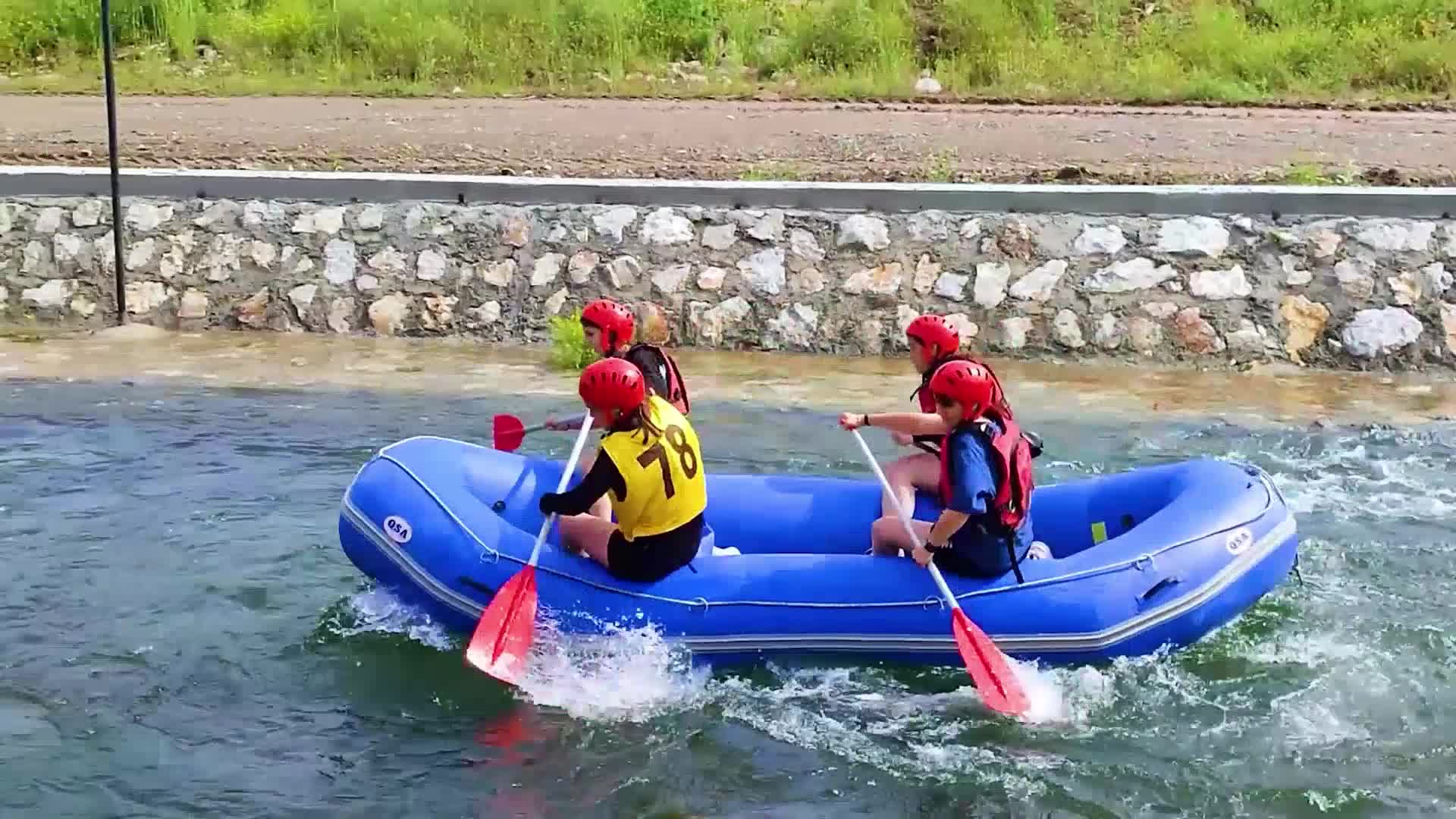 Yozgat’ta Çekerek Irmağı'nda kurulu rafting parkuru yerli ve yabancı turistleri ağırlıyor