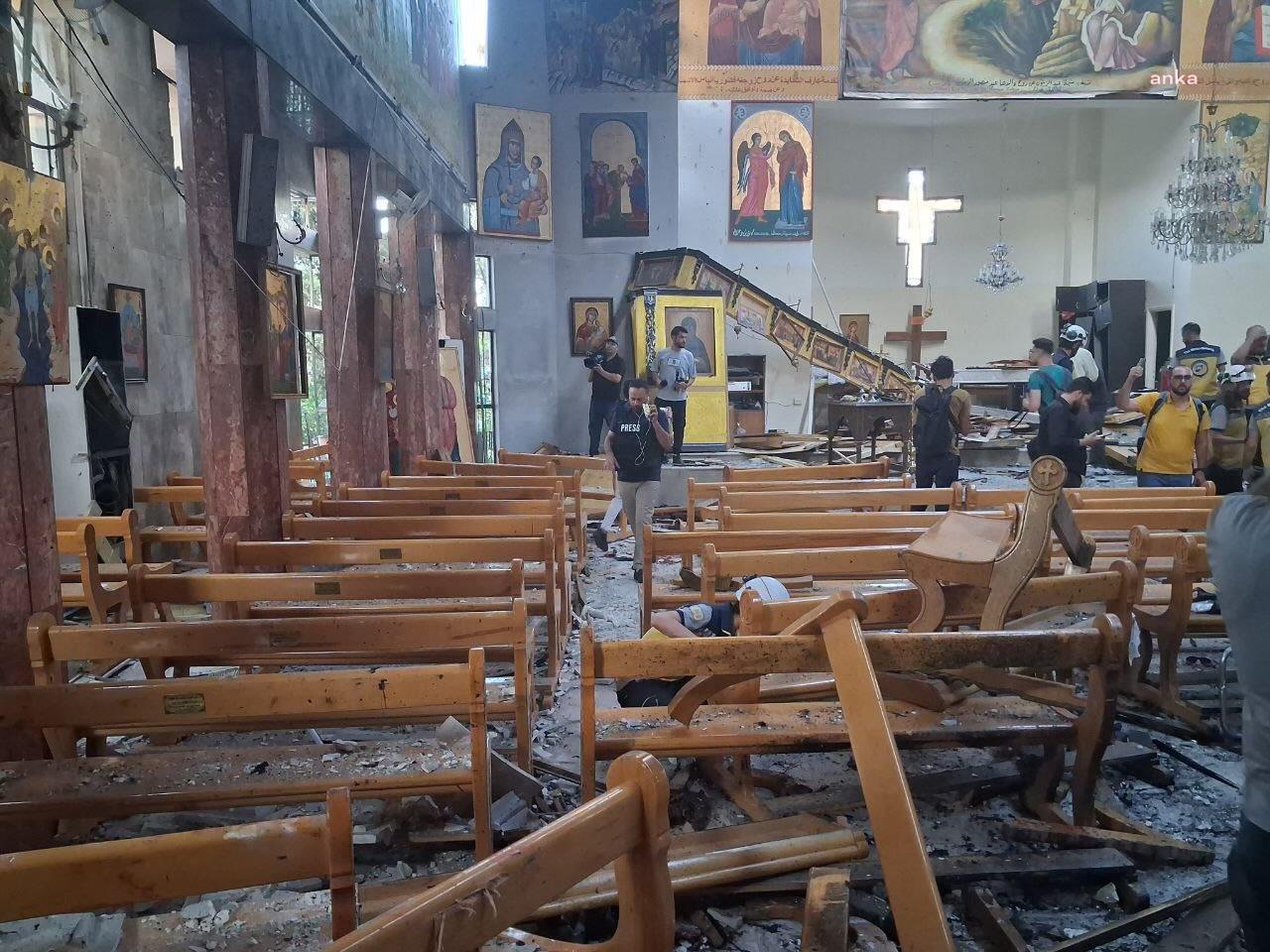 Suriyeli yetkililer, Şam'daki kilisede düzenlenen intihar saldırısında 22 kişinin öldüğünü açıkladı
