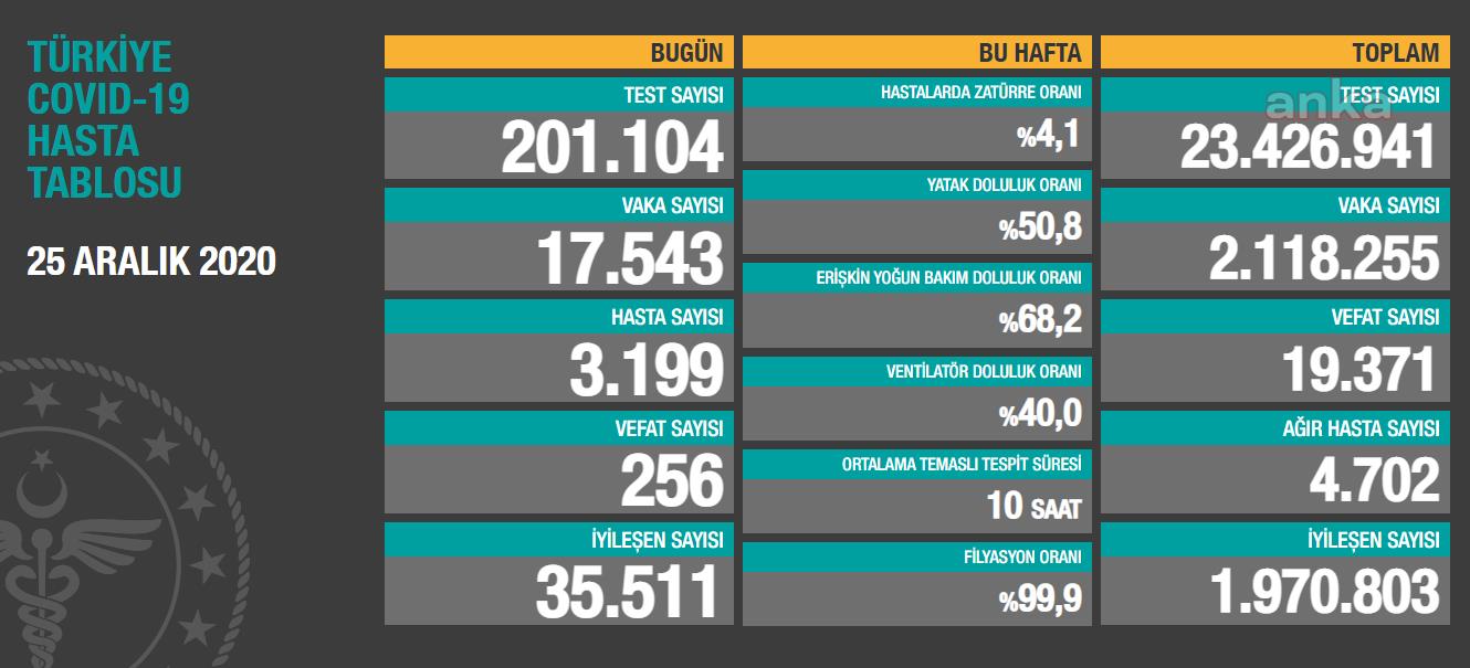 KORONAVİRÜSE 256 CAN DAHA