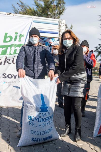 İZMİR BÜYÜKŞEHİR'DEN ÜRETİCİLERE YEM DESTEĞİ
