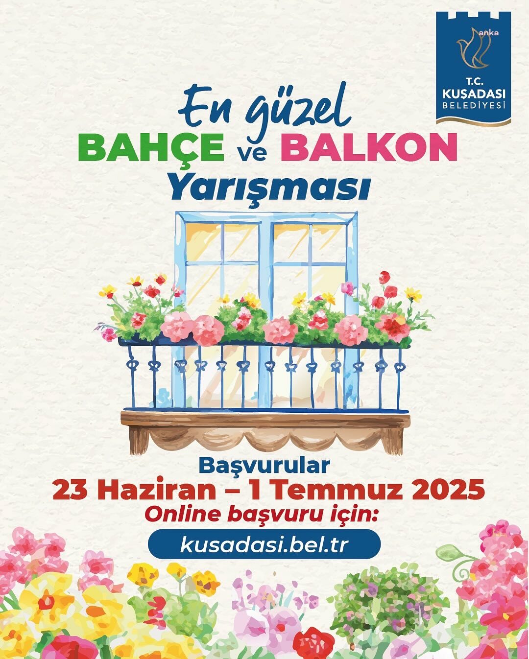 Kuşadası'nda "En Güzel Bahçe ve Balkon Yarışması" için başvurular başladı