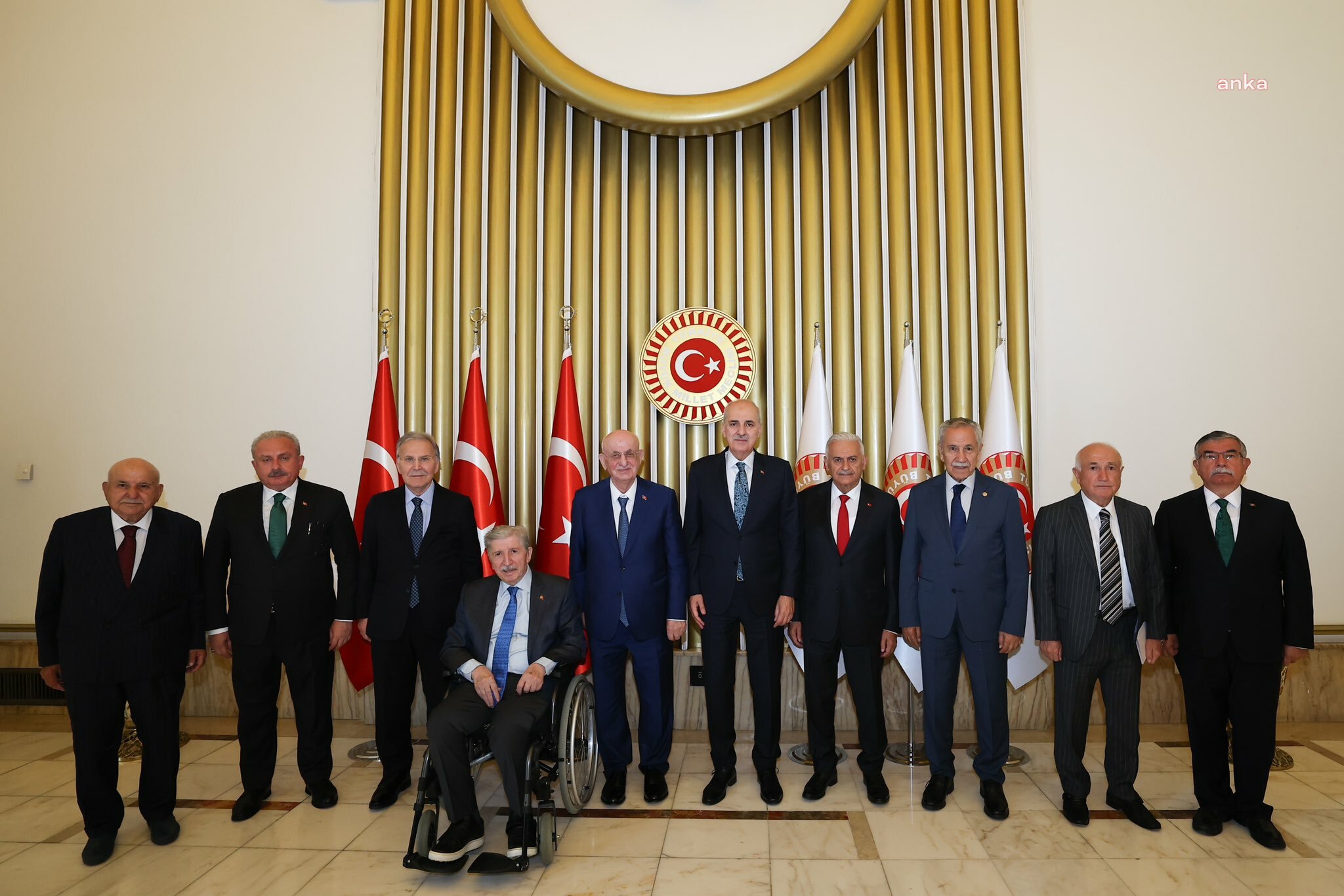 Kurtulmuş, TBMM eski başkanlarıyla 'Terörsüz Türkiye' sürecini istişare etti