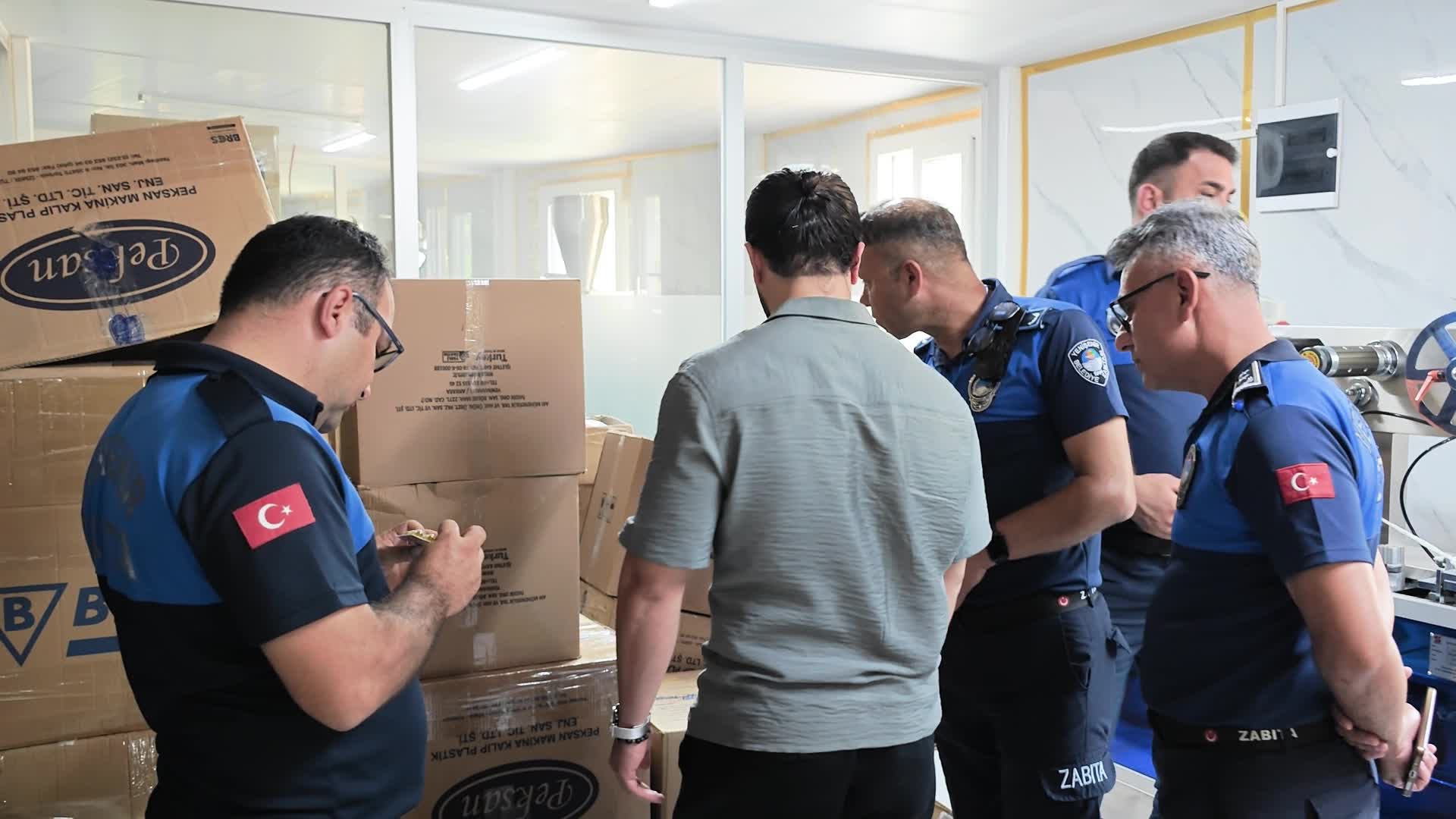 Yenişehir Belediyesi ruhsatsız gıda takviyesi üreten tesisi mühürledi
