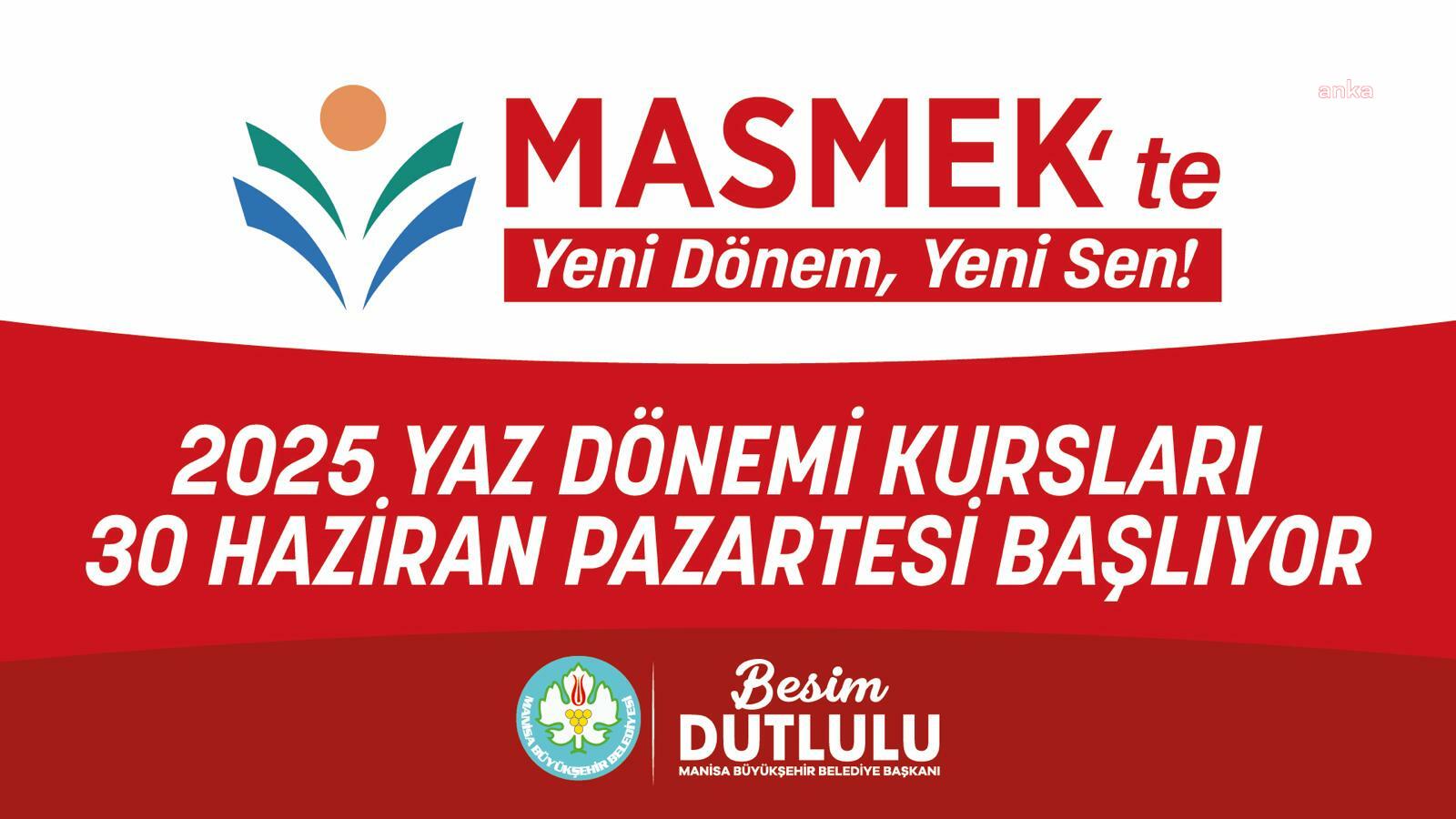 Manisa Büyükşehir Belediyesi Sanat ve Meslek Eğitimi Kursları başlıyor