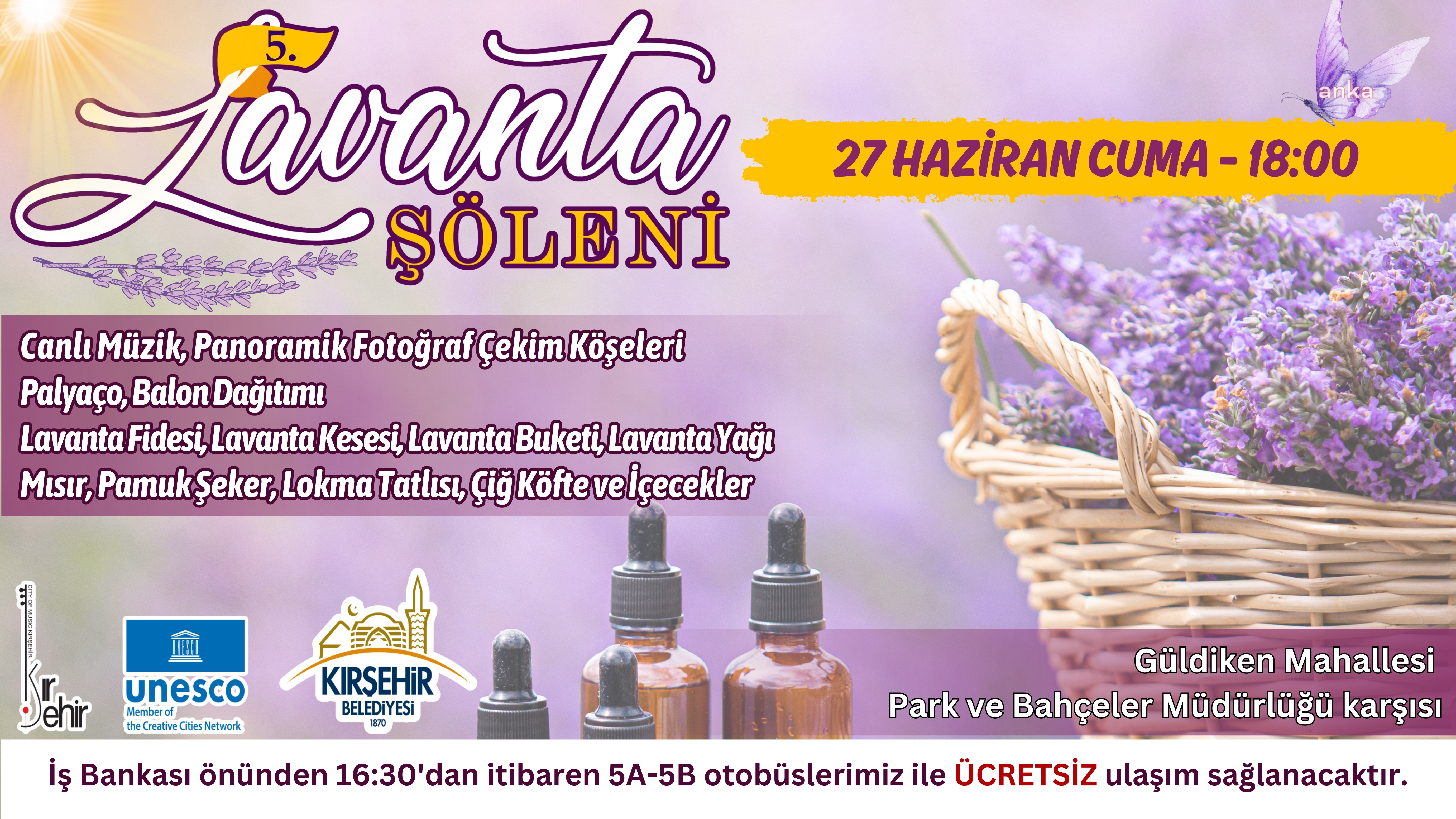 Kırşehir'de 5. Lavanta Şöleni yarın düzenlenecek