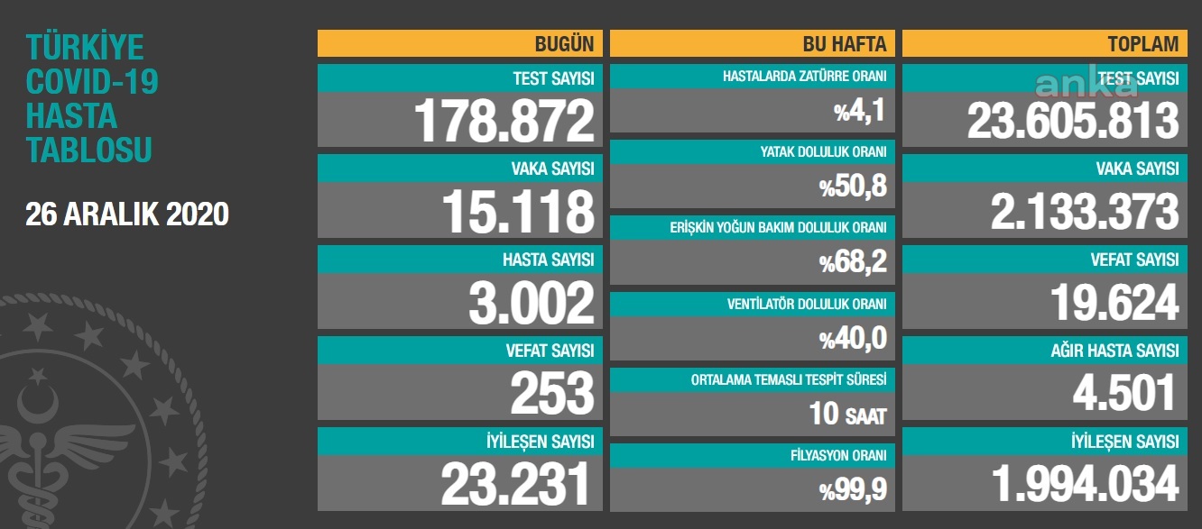 KORONAVİRÜSE 253 CAN DAHA