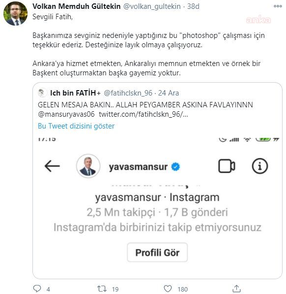 ABB BAŞKANI YAVAŞ’A PHOTOSHOPLA CUMHURBAŞKANLIĞI ÇAĞRISI