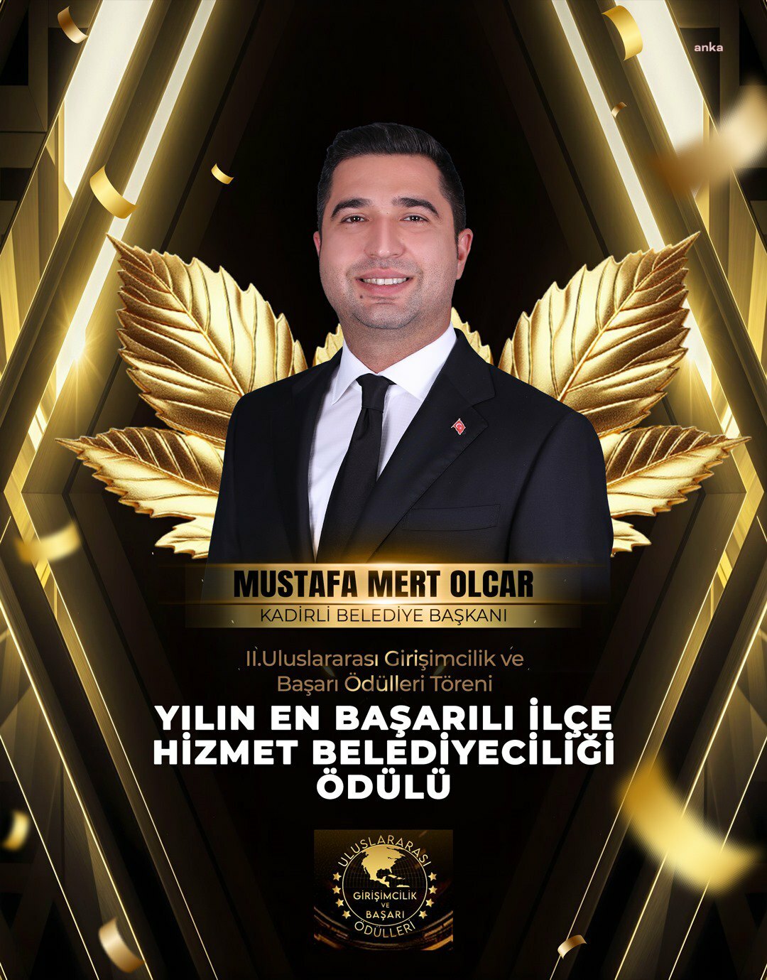 Kadirli Belediyesi’ne “Yılın En Başarılı İlçe Hizmet Belediyeciliği” ödülü