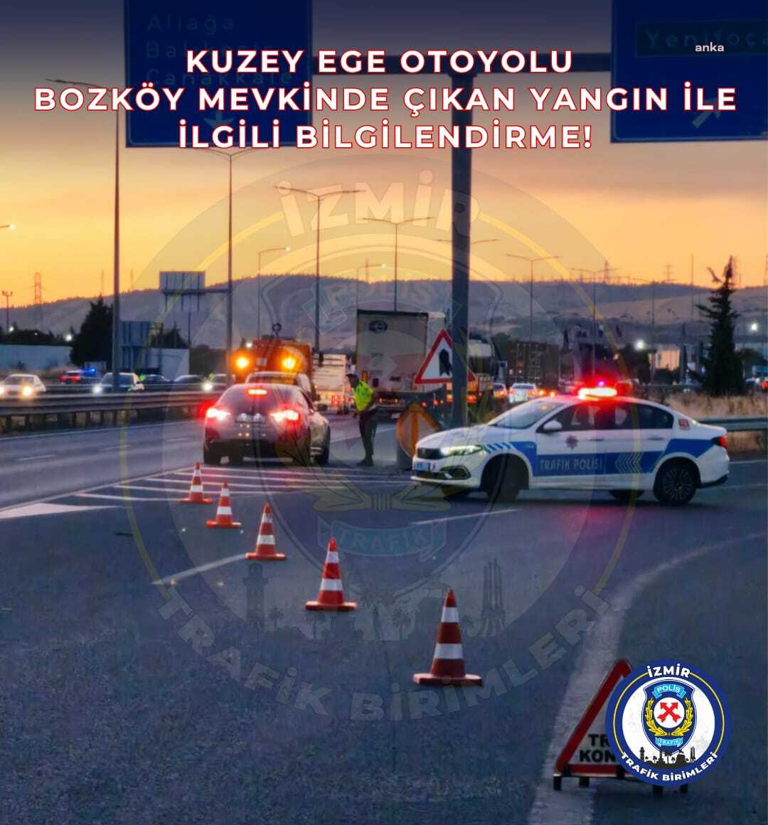 İzmir Aliağa'da orman yangını: Trafik Yeni Foça istikametine kapatıldı