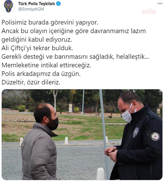 EGM'DEN ÇOK GÜZEL HAREKET: "GİDECEK YERİM YOK" DEMESİNE RAĞMEN CEZA KESİLEN KİŞİ İÇİN ÖZÜR DİLEDİ