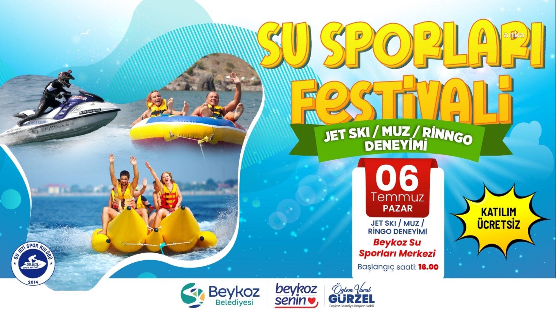 Beykoz’da yaz coşkusu “Su Sporları Festivali”yle başlıyor
