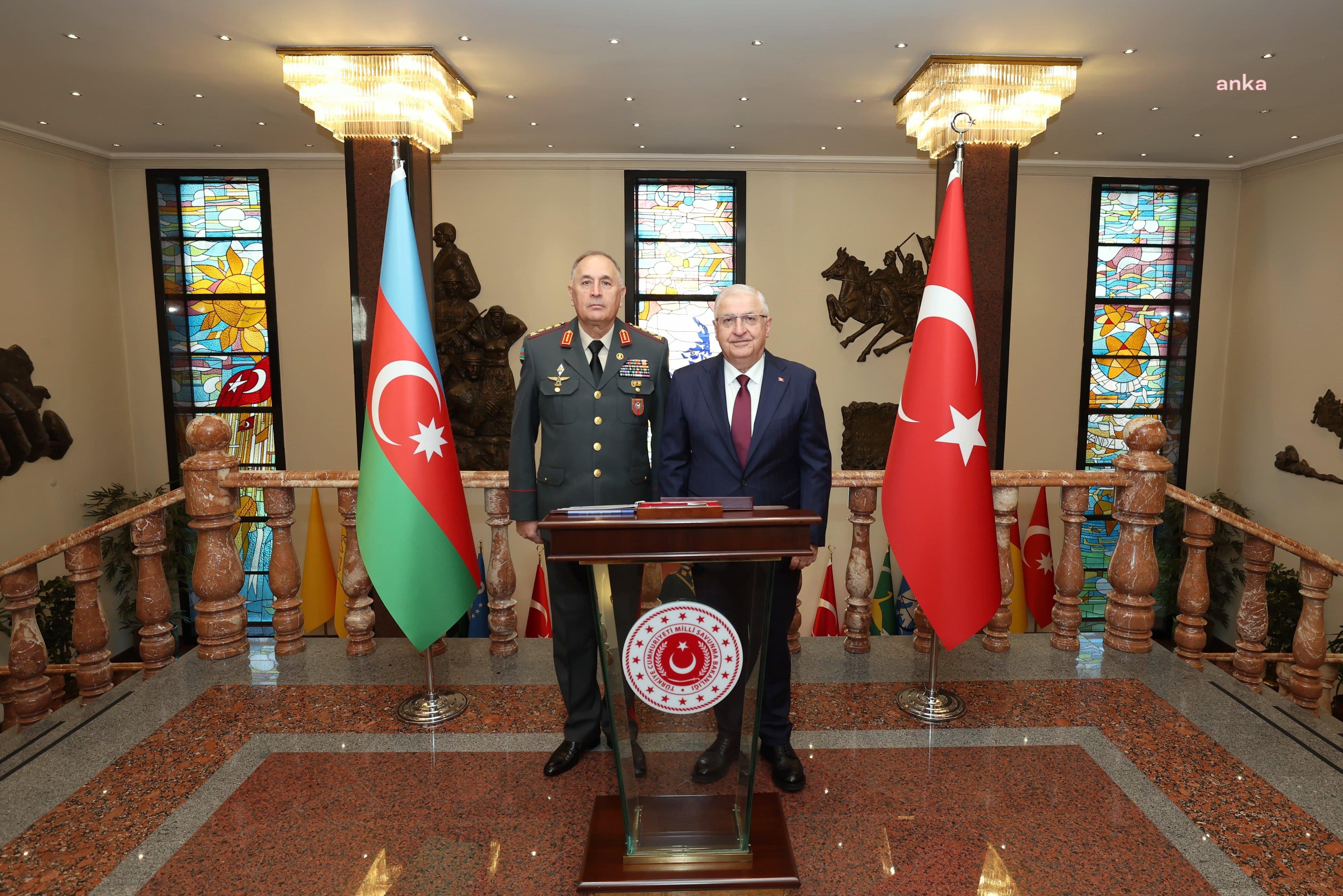 Milli Savunma Bakanı Güler, Azerbaycan Genelkurmay Başkanı General Veliyev'i kabul etti