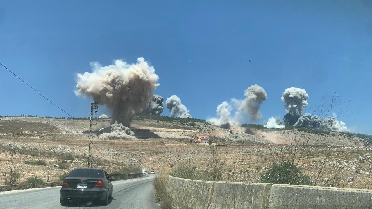 İsrail, Lübnan'ın güneyine "sığınak delici bombalarla" hava saldırıları düzenledi