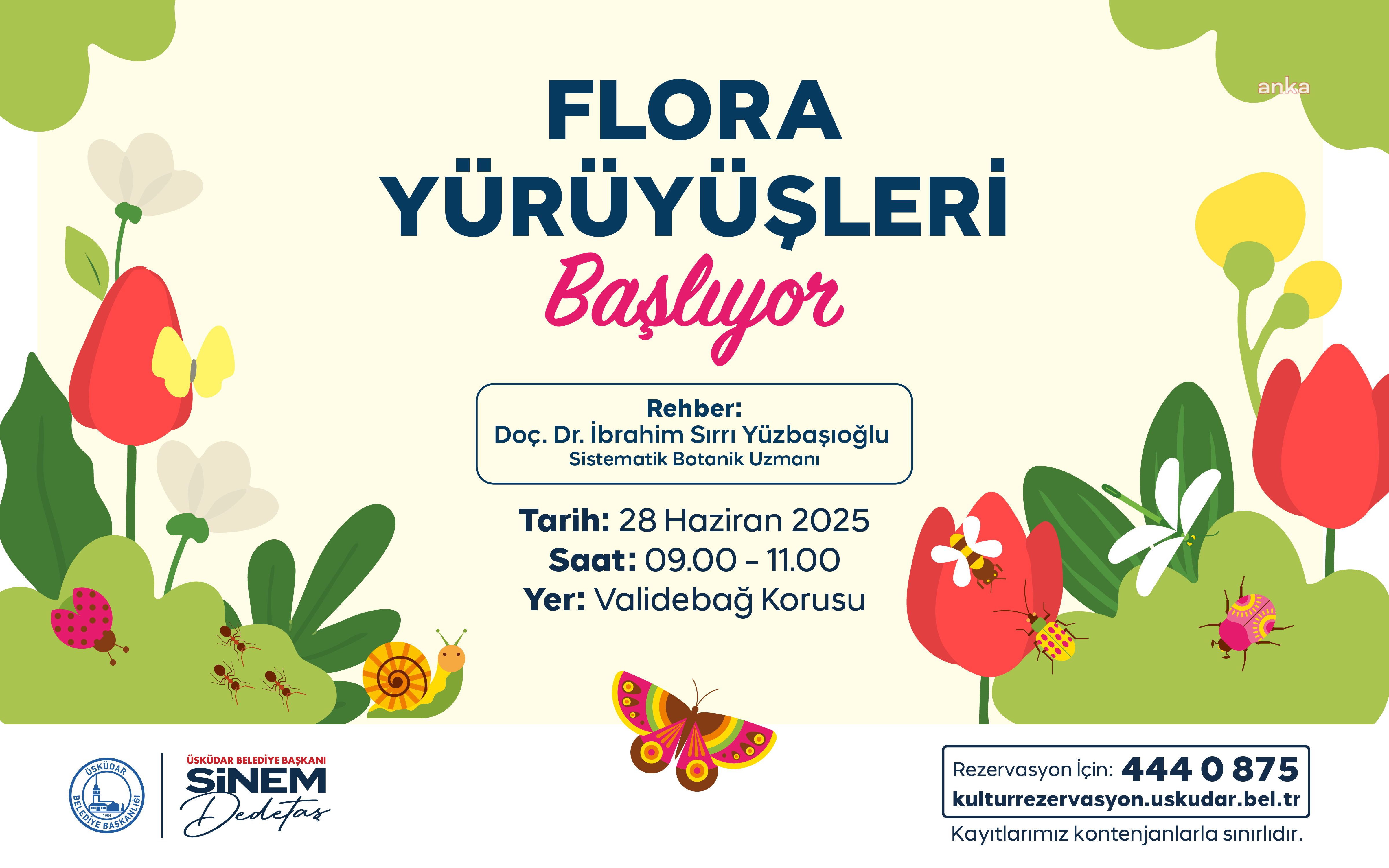 Üsküdar'da flora yürüyüşleri başlıyor