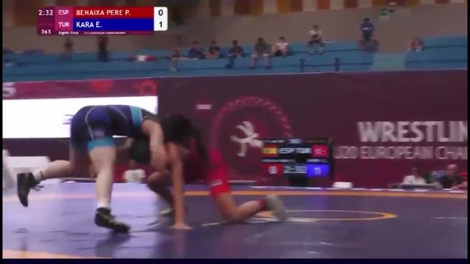 Esma Nur Kara, U15 Avrupa Güreş Şampiyonası’nda Avrupa üçüncüsü oldu