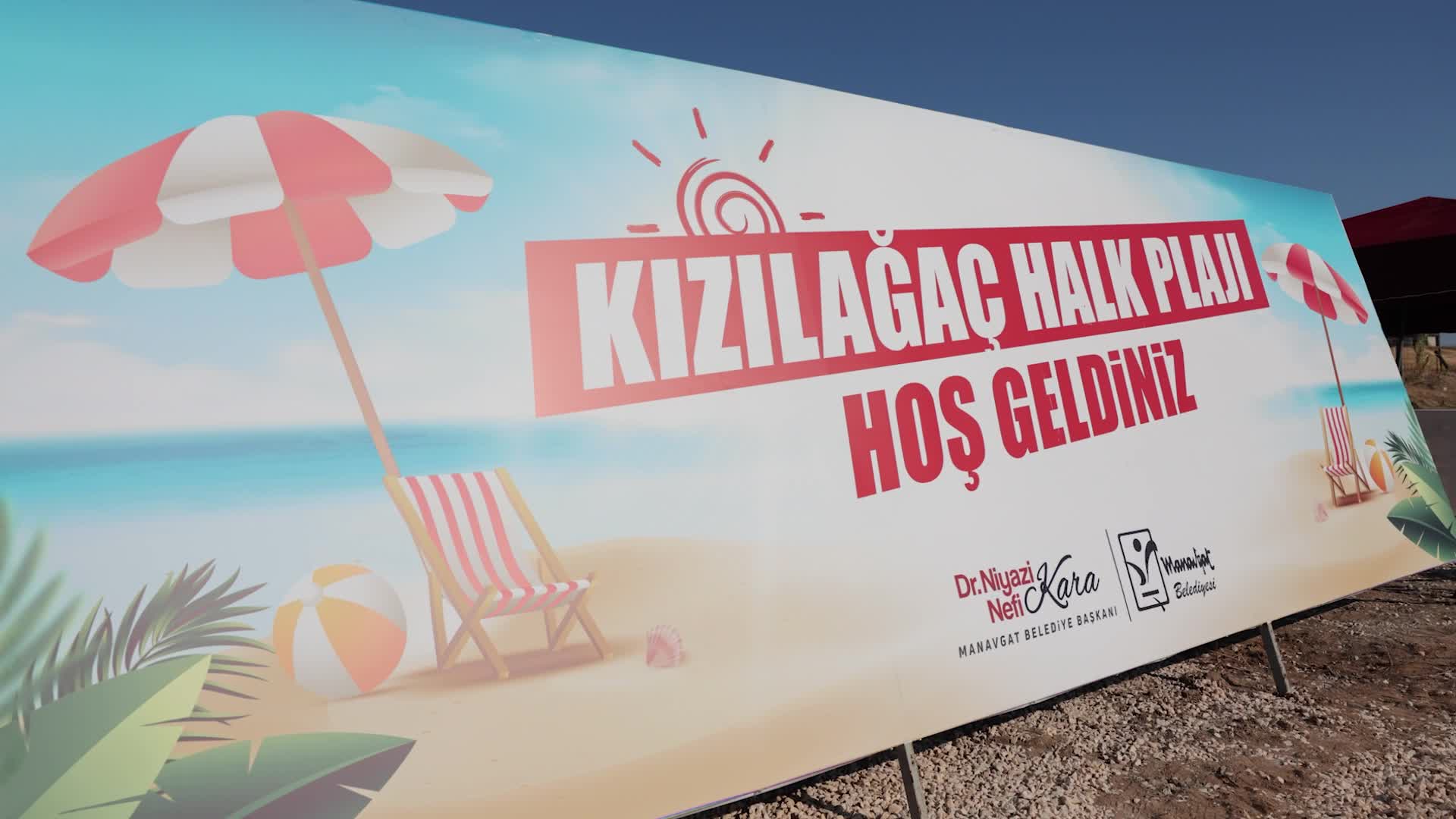 Manavgat Belediyesi Kızılağaç Halk Plajı hizmete açıldı