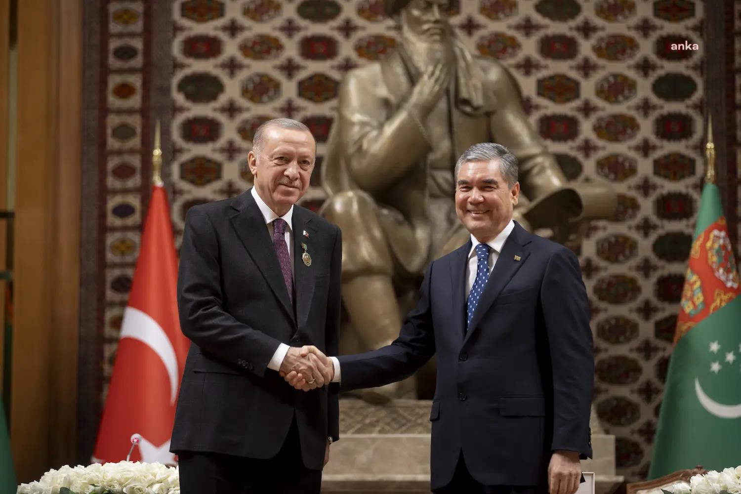 Cumhurbaşkanı Erdoğan, Türkmenistan Milli Lideri ve Halk Maslahatı Başkanı Berdimuhammedov ile telefonda görüştü