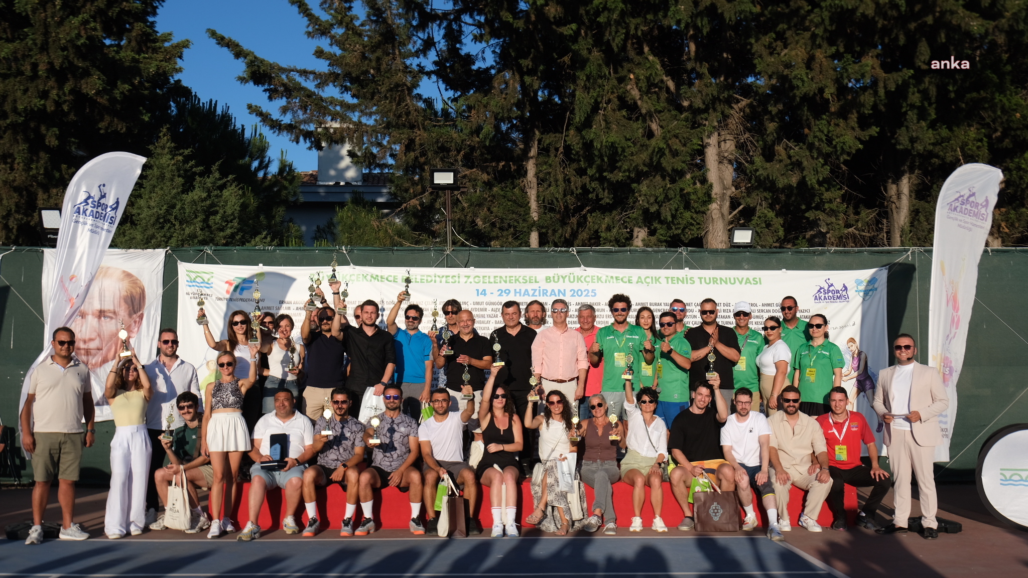 Büyükçekmece’de Geleneksel Açık Tenis Turnuvası sona erdi: Ödüller sahiplerini buldu