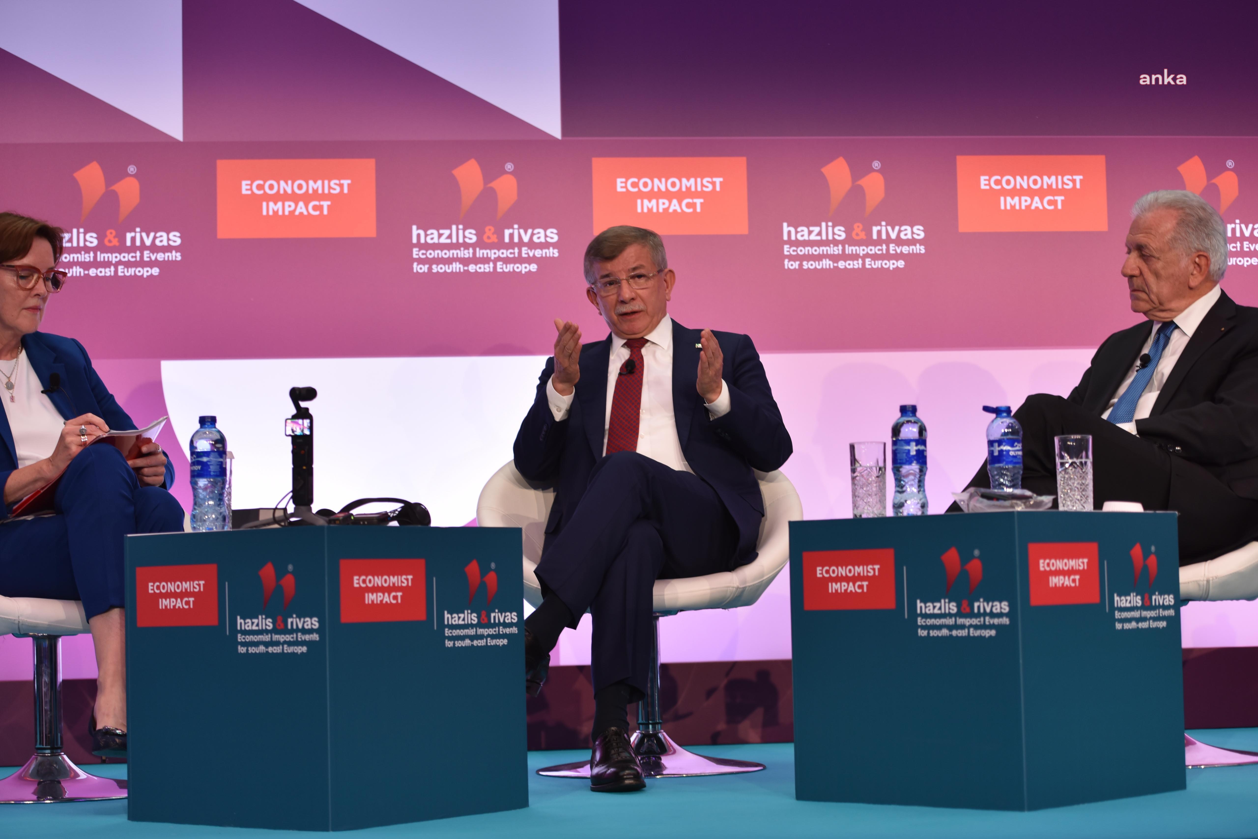 Ahmet Davutoğlu: "Gazze, İsrailliler ile Filistinliler arasında bir sorun değil; insani bir krizdir"