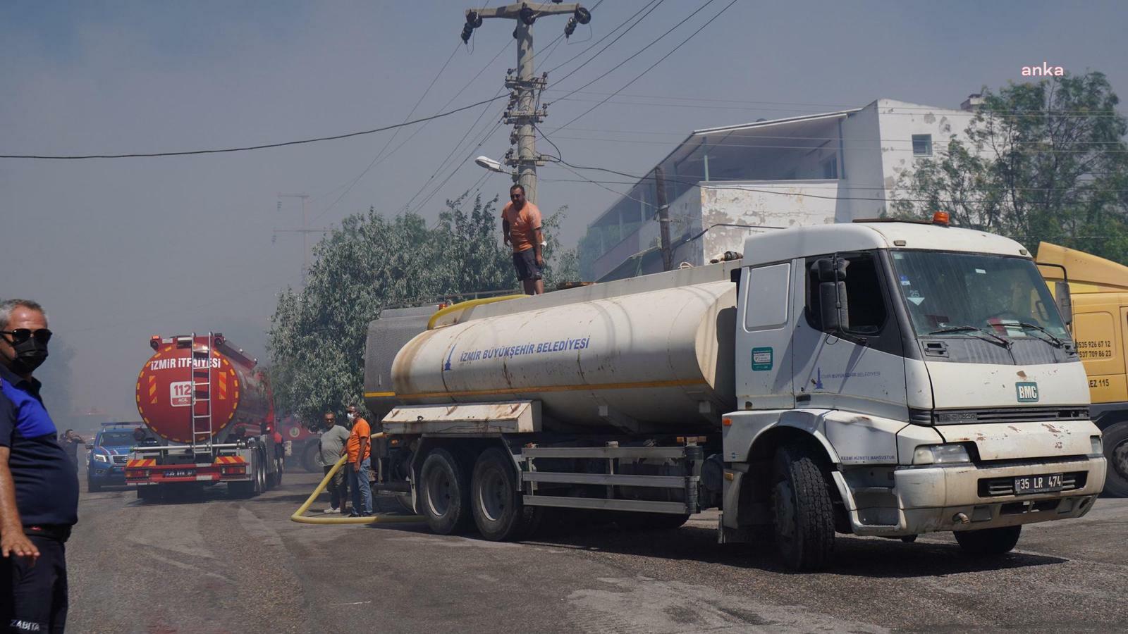İzmir İtfaiyesi Çeşme Ildır için harekete geçti