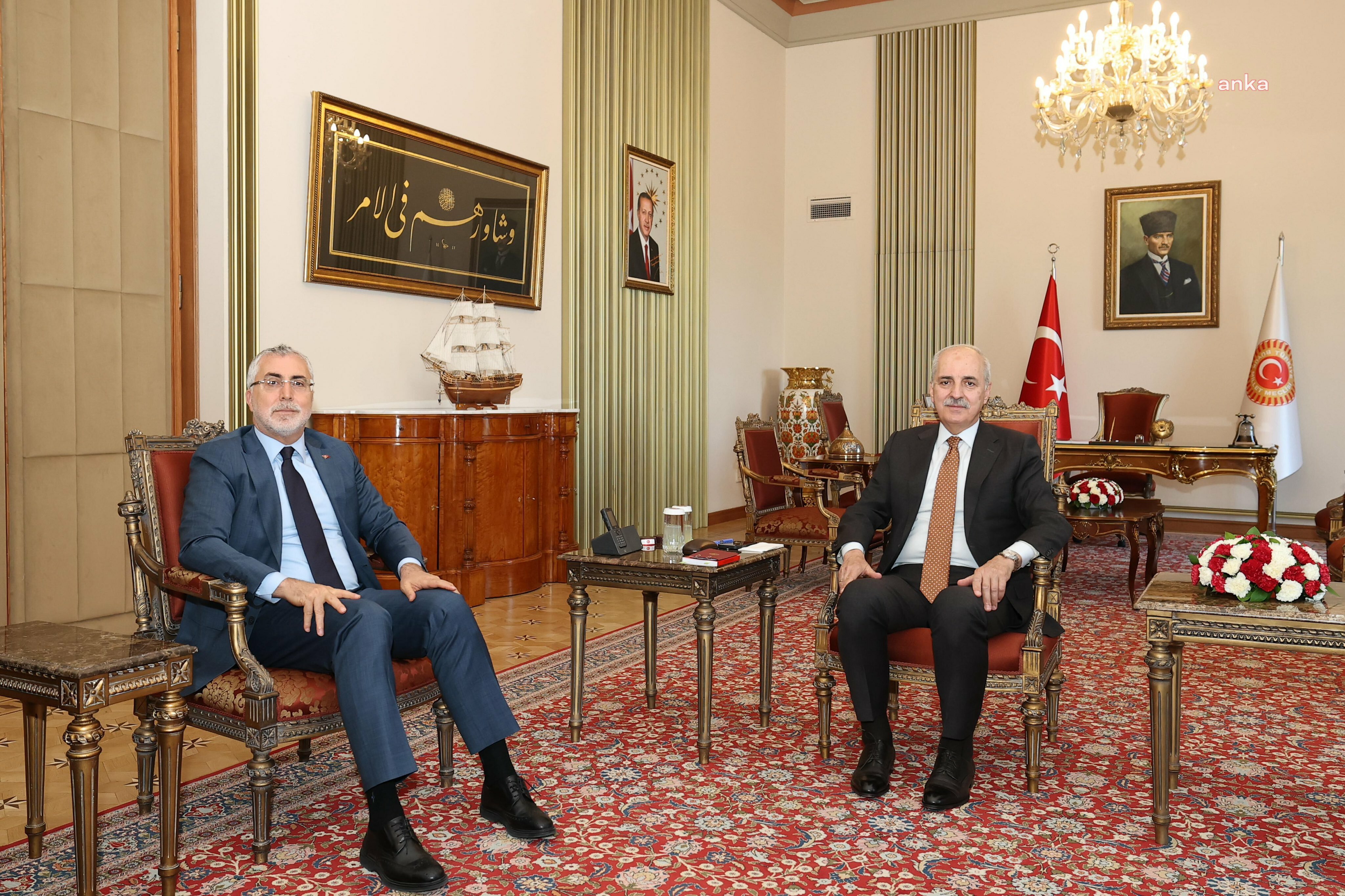 Bakan Işıkhan'dan TBMM Başkanı Kurtulmuş’a ziyaret
