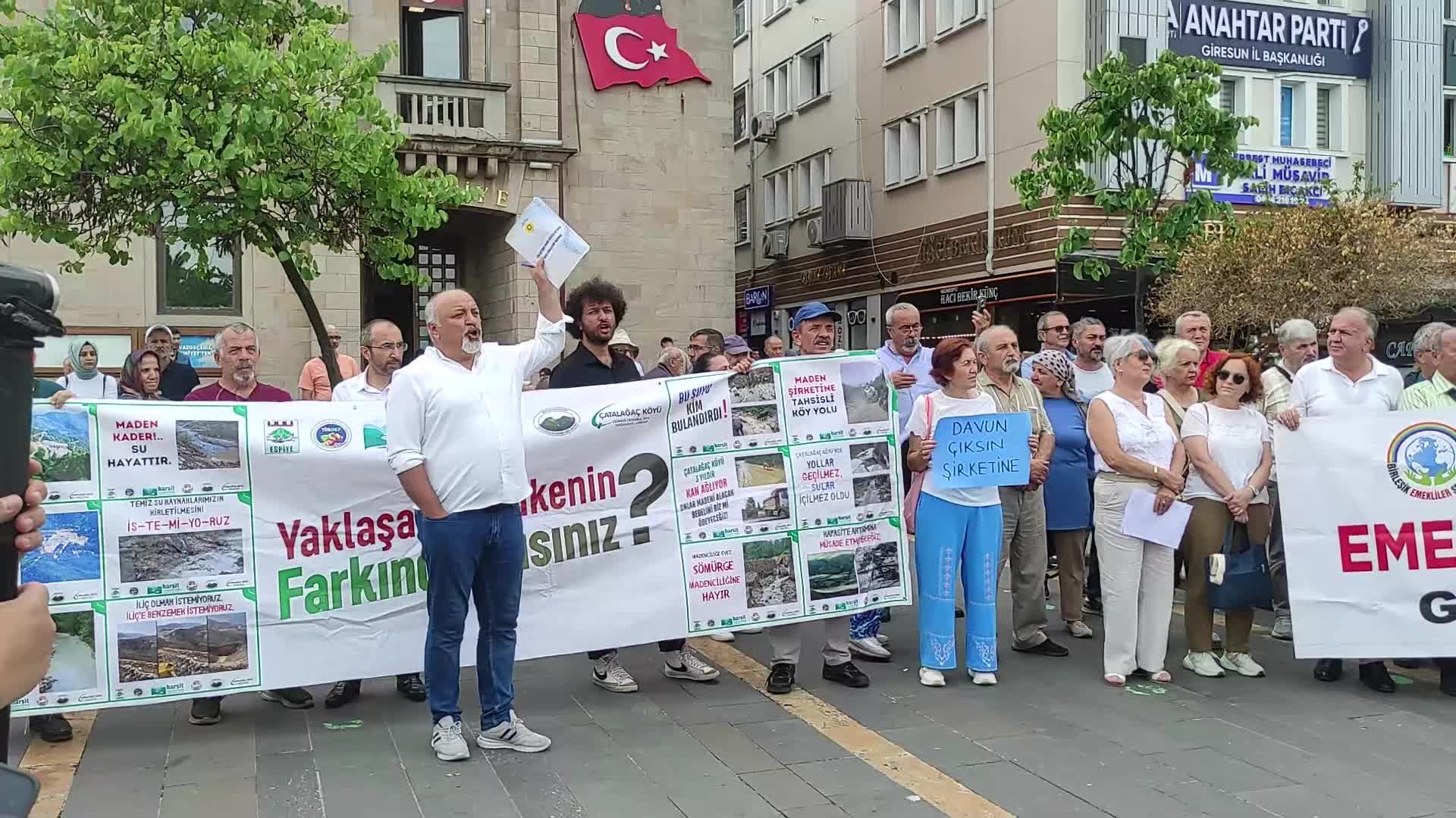 Giresun’da madencilik talanına karşı ortak tepki: “Doğa ve yaşam için katliam yasası geri çekilsin”