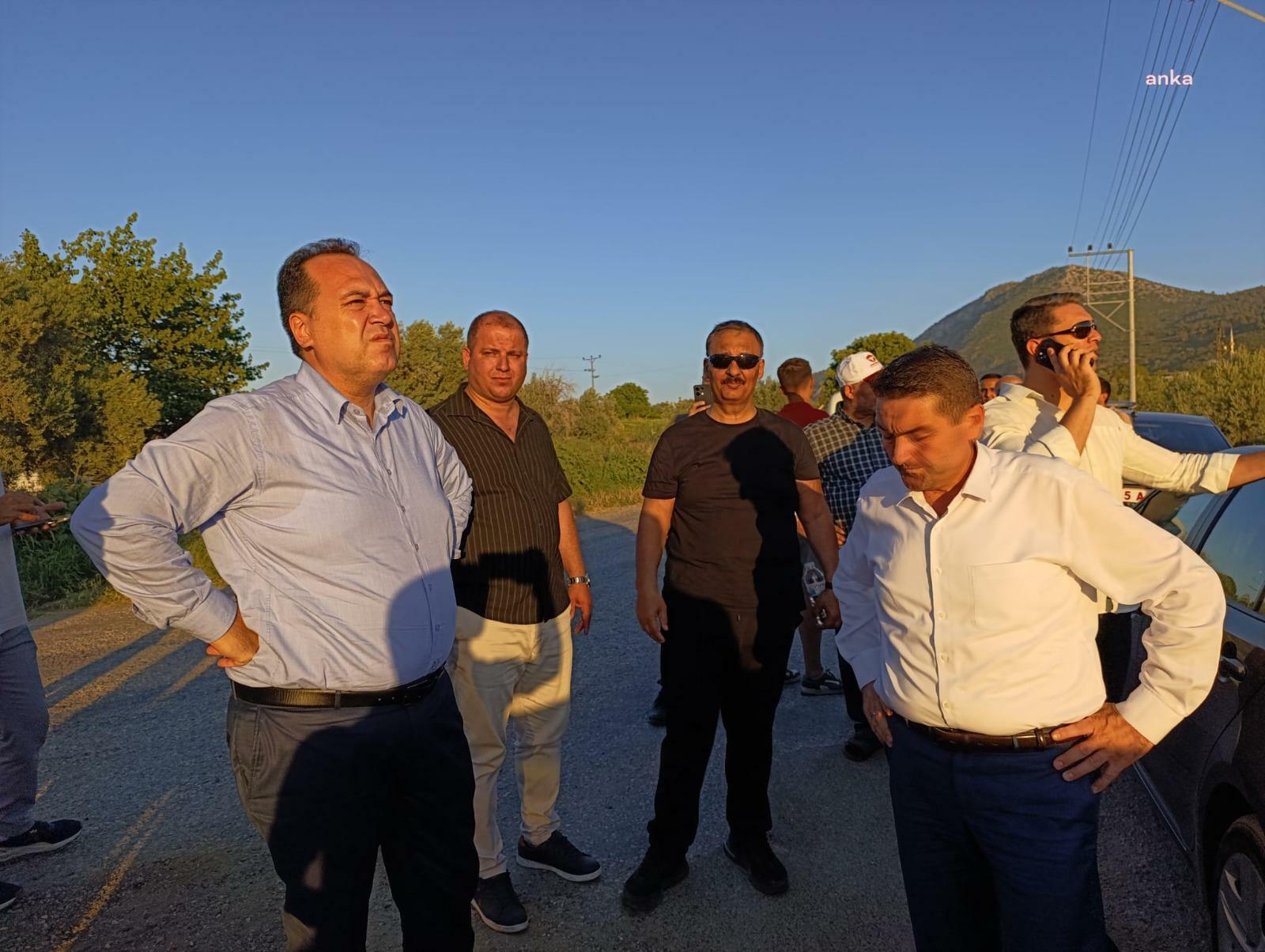 Manisa Büyükşehir Belediye Başkanı Dutlulu, yangın bölgesinde incelemelerde bulundu