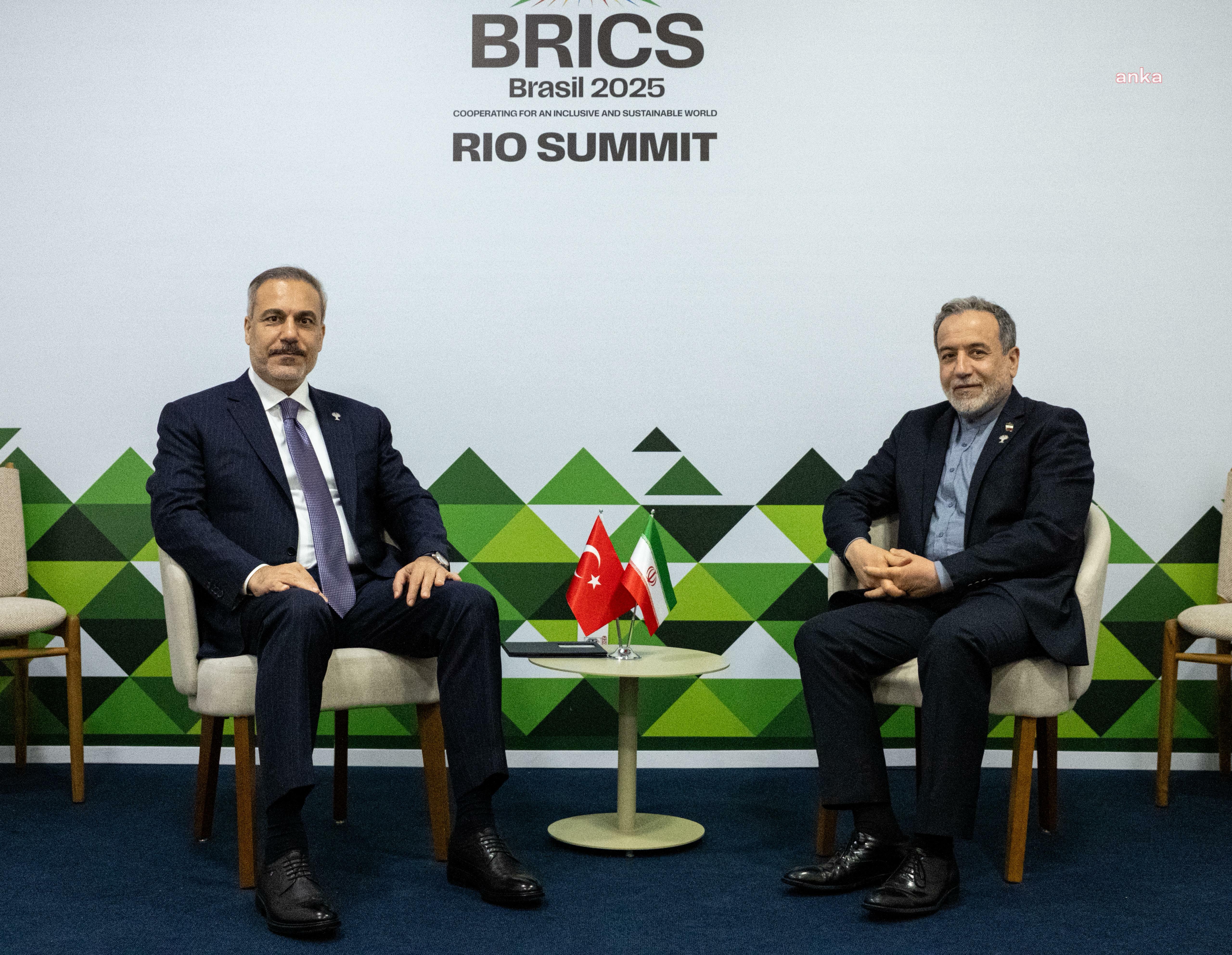 Bakan Fidan, İran Dışişleri Bakanı Abbas Erakçi ile görüştü