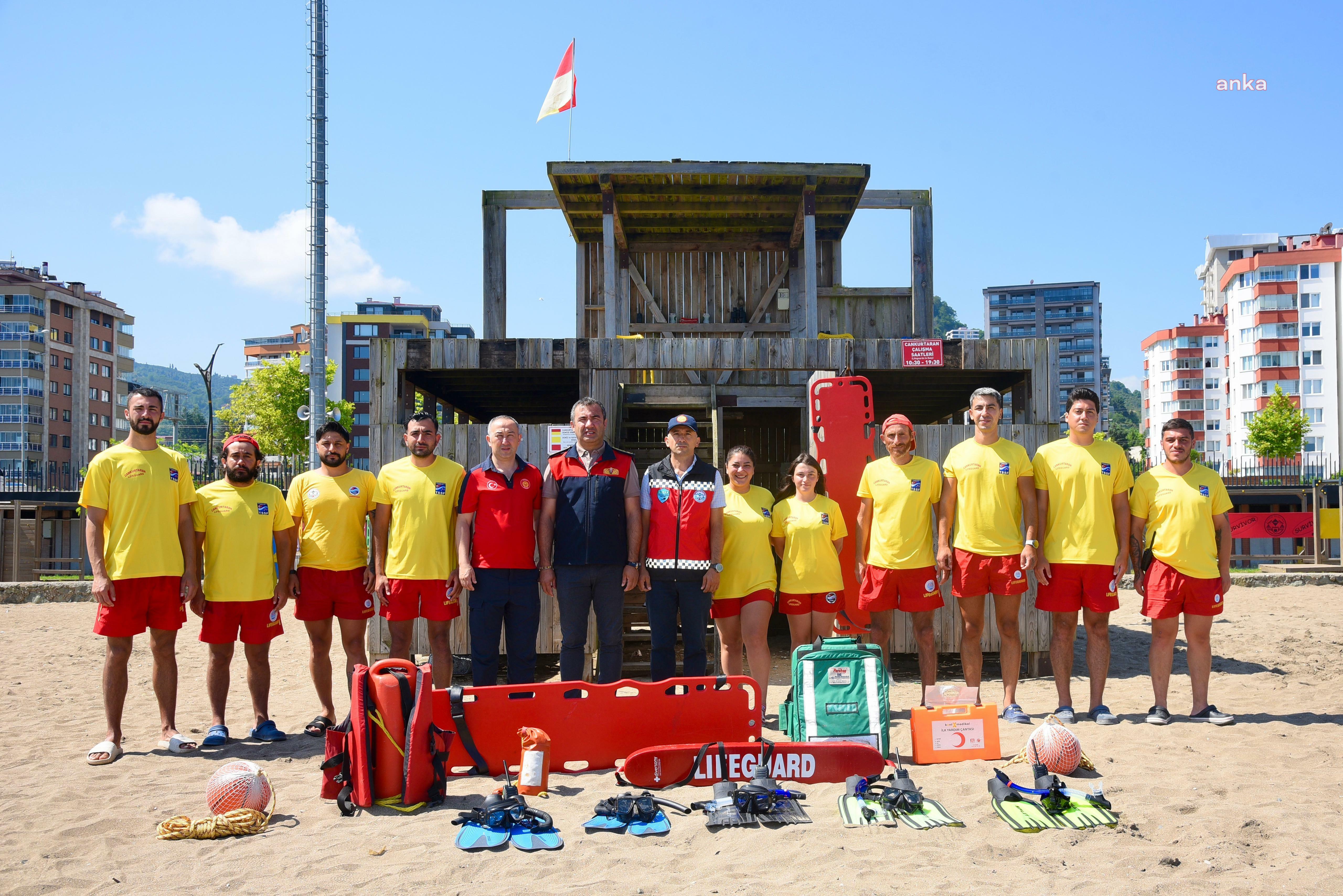 Giresun'da cankurtaranlar mesaiye başladı