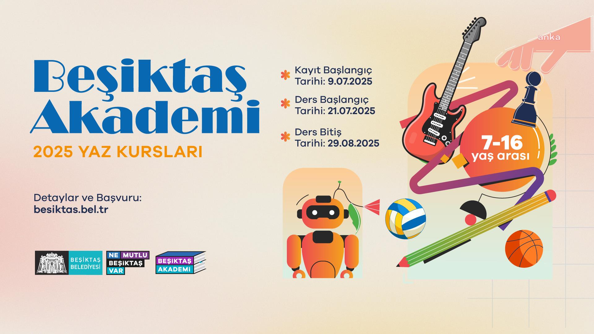 Beşiktaş Akademi'de ücretsiz yaz kursları başlıyor