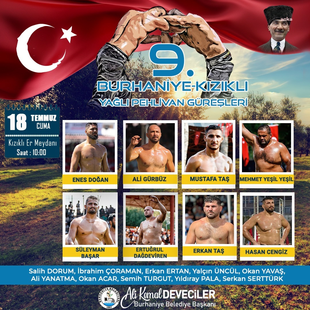 Burhaniye-Kızıklı Yağlı Pehlivan Güreşleri için geri sayım başladı