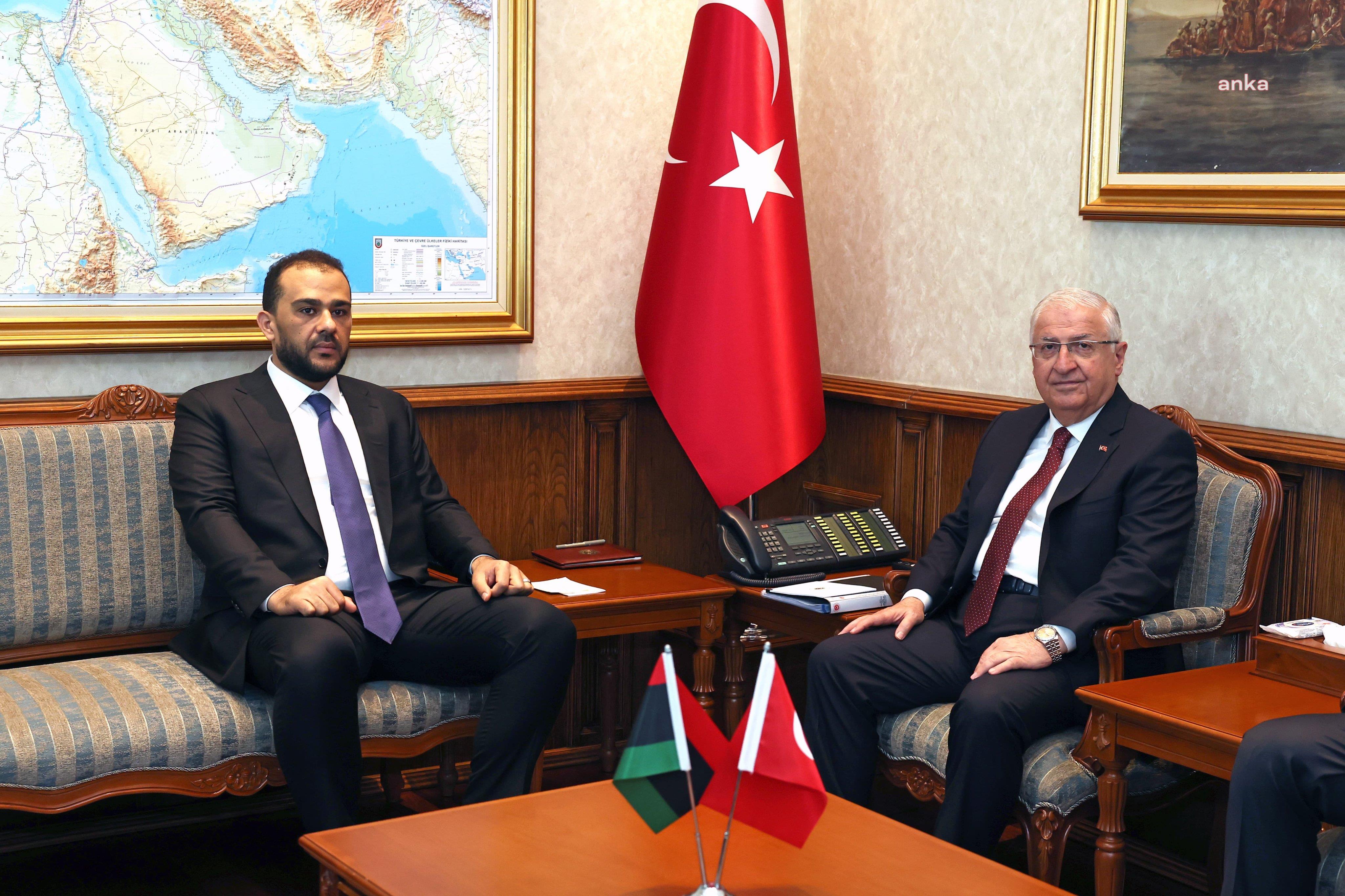 Milli Savunma Bakanı Güler, Libya Savunma Bakan Vekili Tuğgeneral Zubi'yi kabul etti