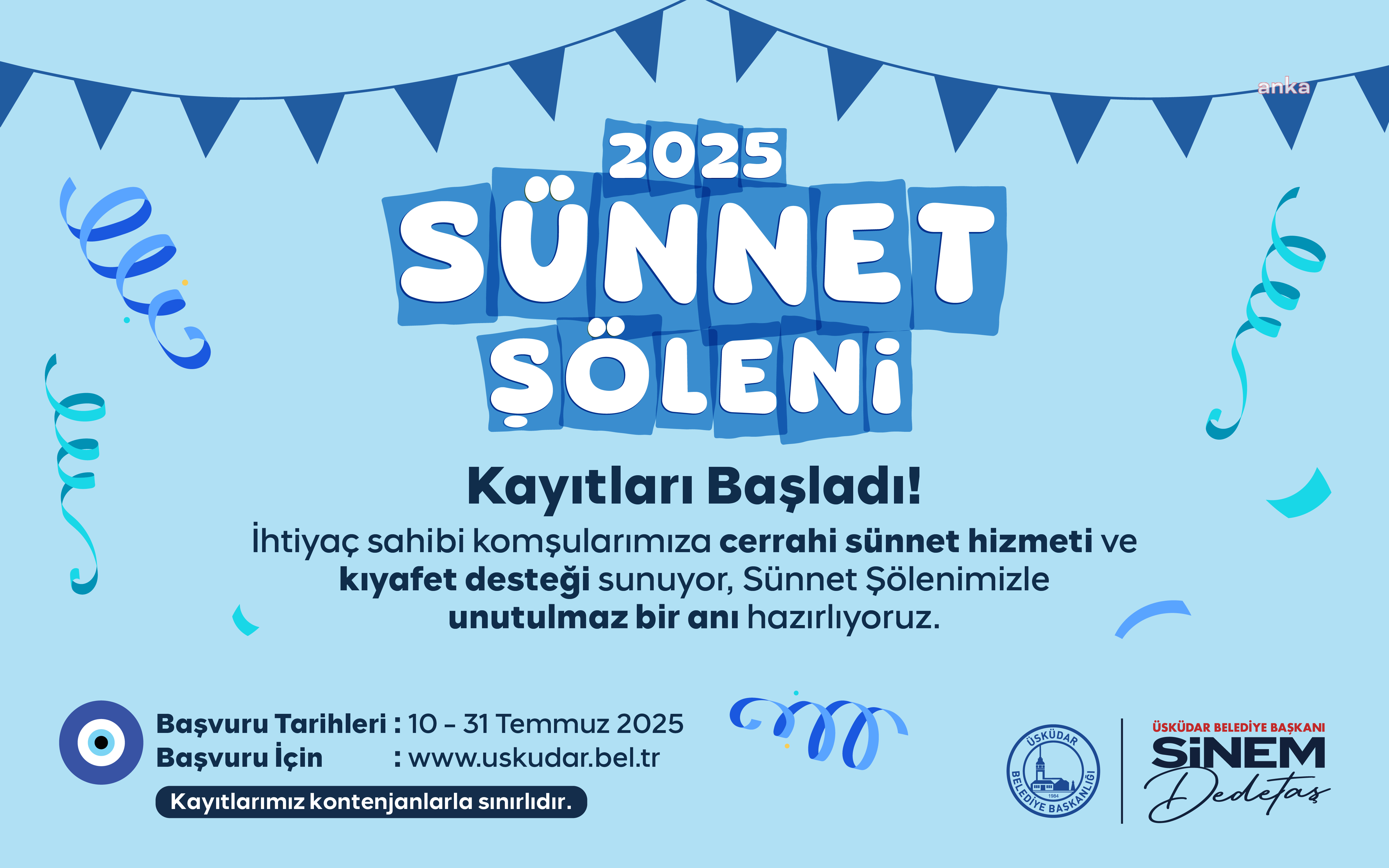 Üsküdar’da sünnet şöleni kayıtları başladı