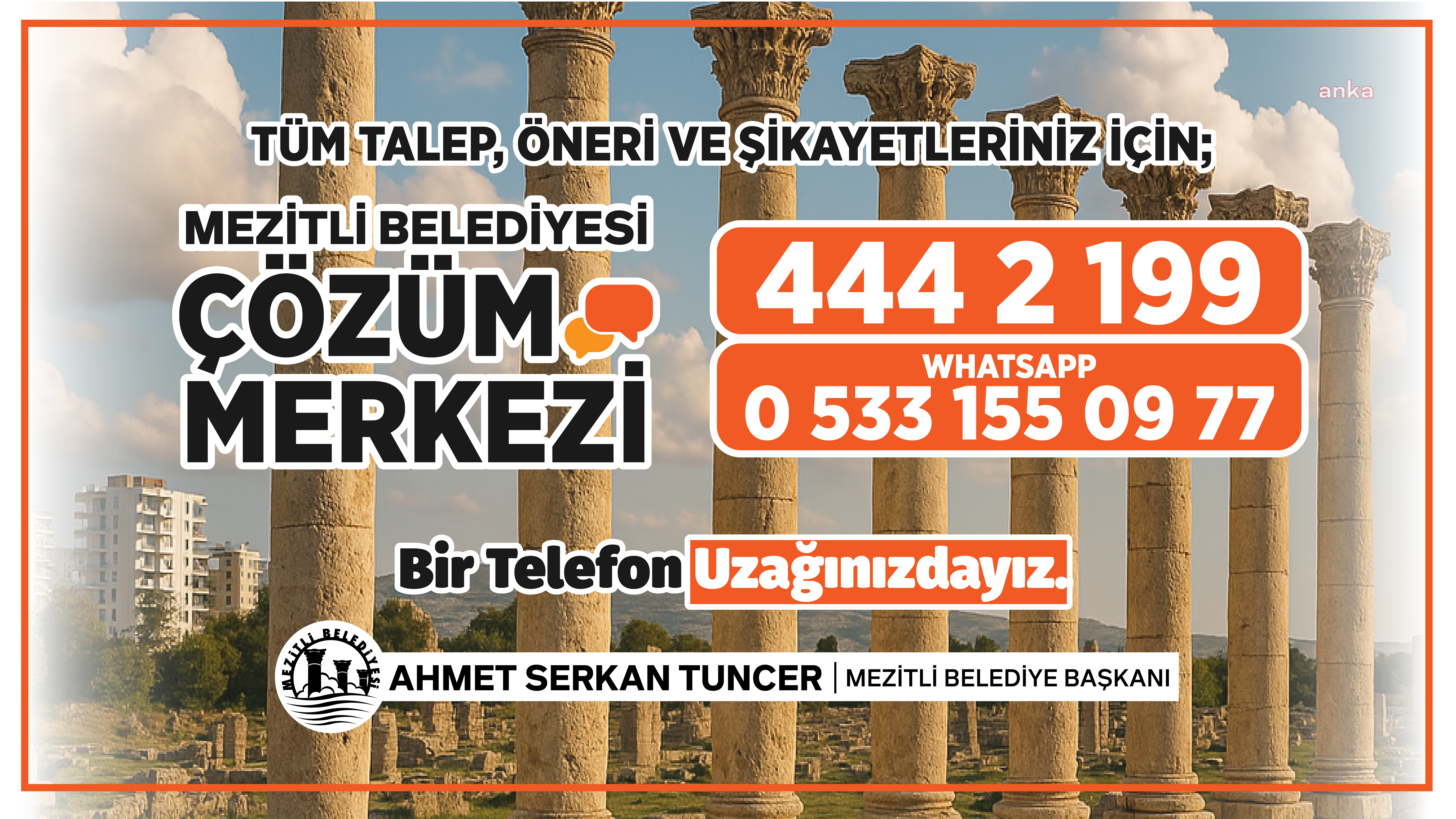 Mezitli Belediyesi Çözüm Merkezi, yenilenen altyapısıyla vatandaşların hizmetinde