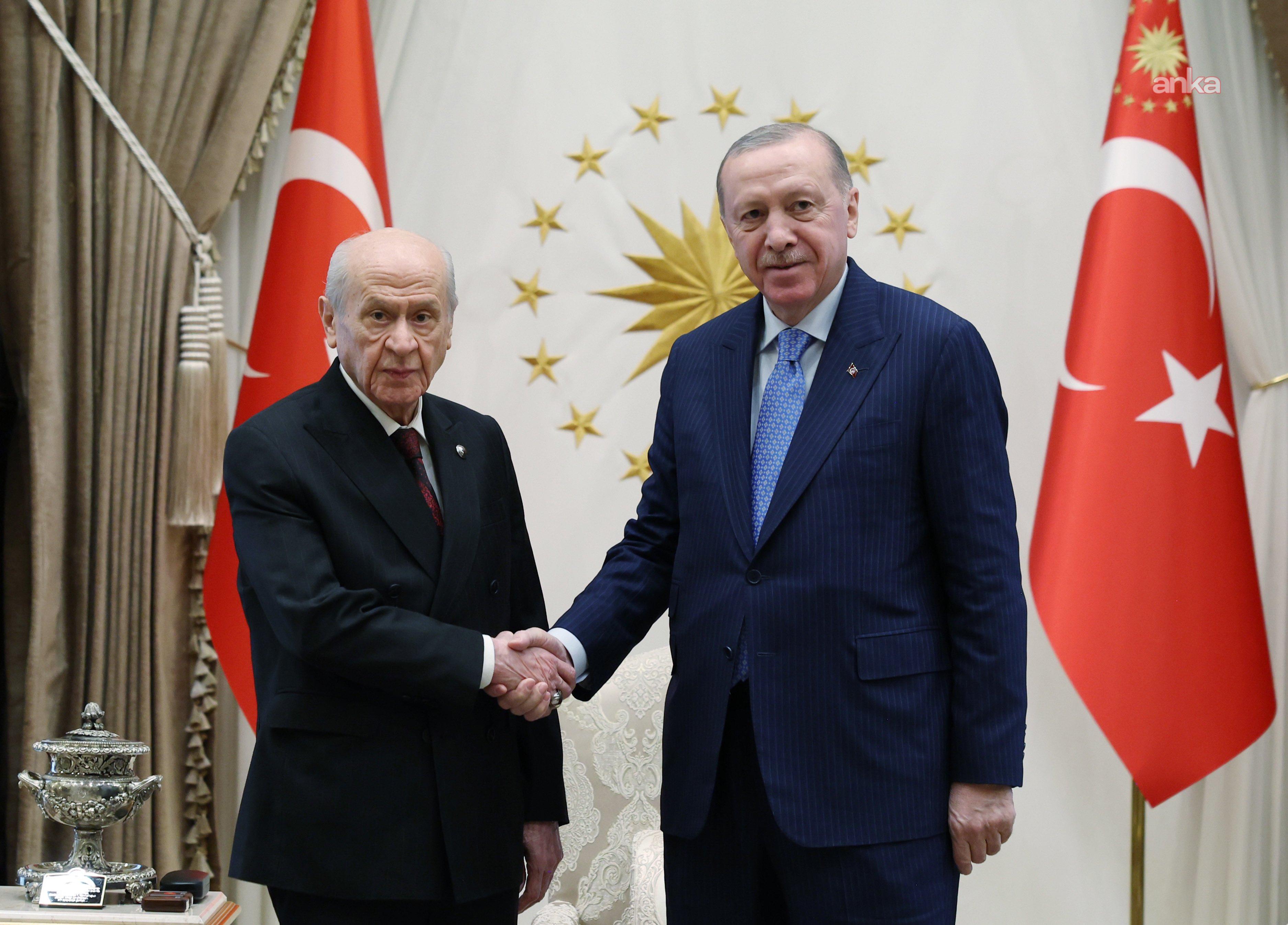 Cumhurbaşkanı Erdoğan, MHP Genel Başkanı Bahçeli'yi kabul etti
