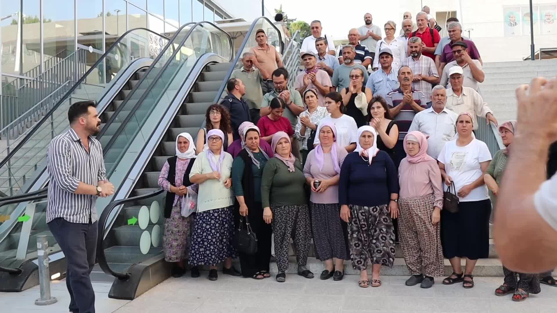 Muğla’da çimento fabrikasına karşı mücadele veren Deştin köylülerinden Başkan Aras’a destek