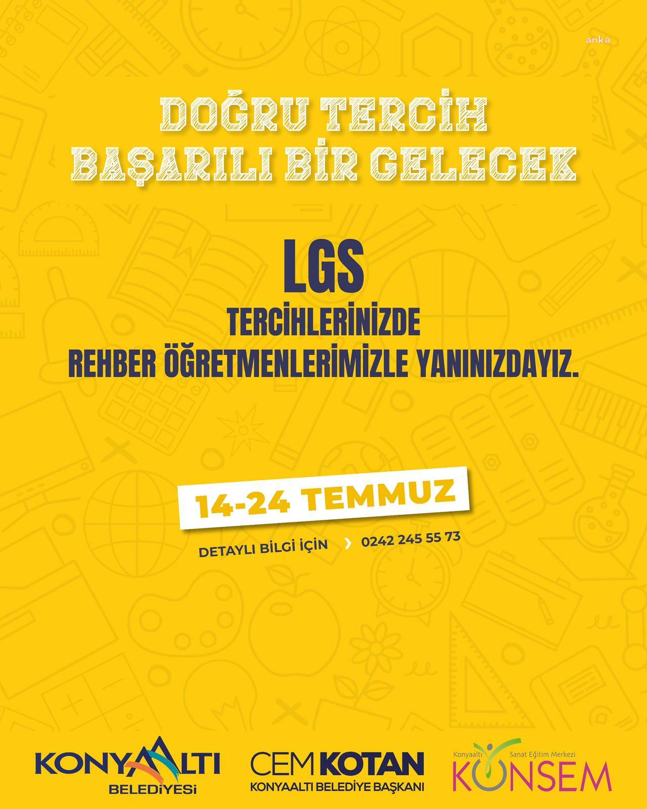 Konyaaltı Belediyesi, tercih döneminde de öğrencilerin yanında