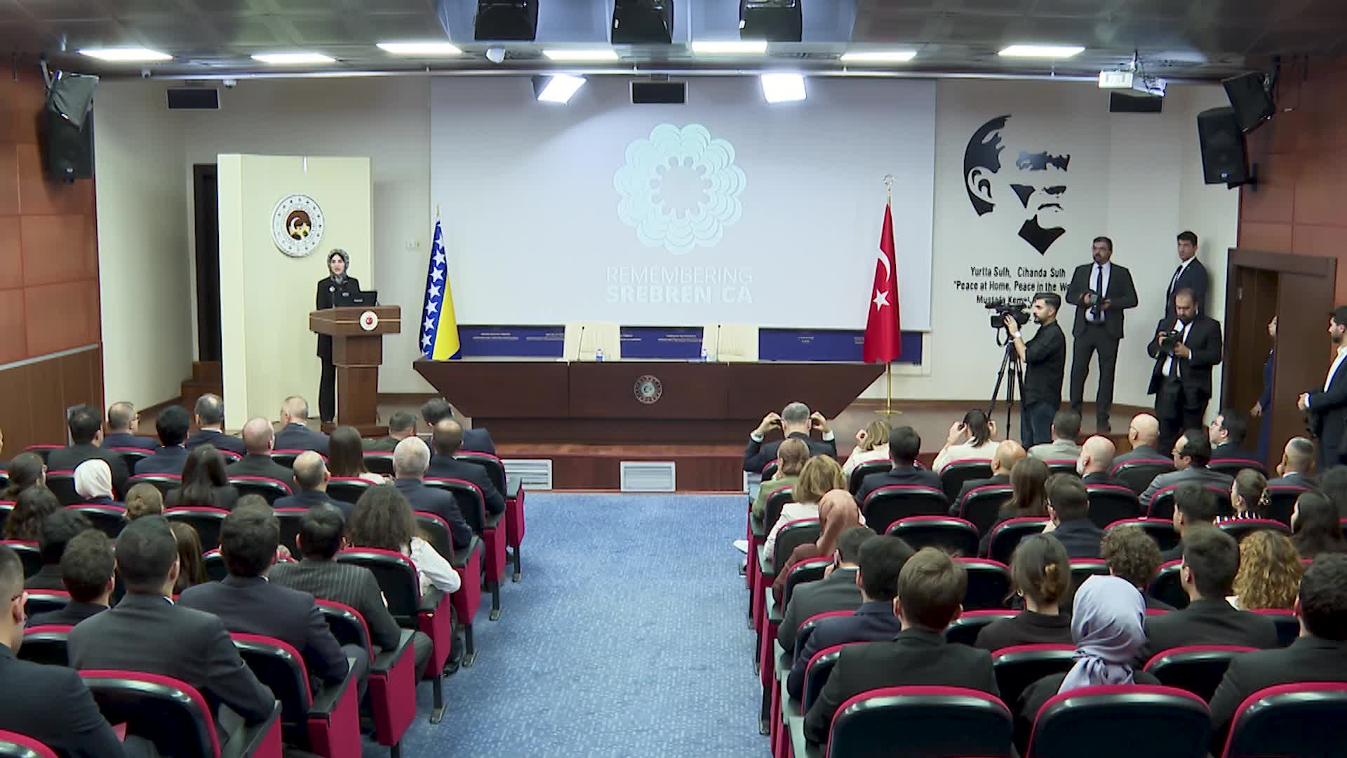 Srebrenitsa Soykırımı'nın 30'uncu yıl dönümünde Dışişleri Bakanlığı'nda anma etkinliği yapıldı