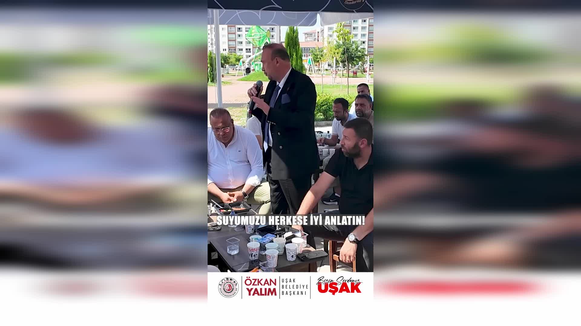 Uşak Belediye Başkanı Yalım'dan vatandaşa çağrı: "Muslukları kesinlikle gereksiz yere açık bırakmayalım ve suyumuzu koruyalım"