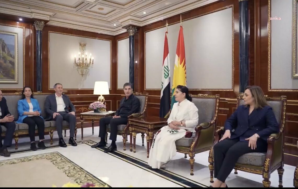 DEM Parti heyeti, Neçirvan Barzani'yi ziyaret etti