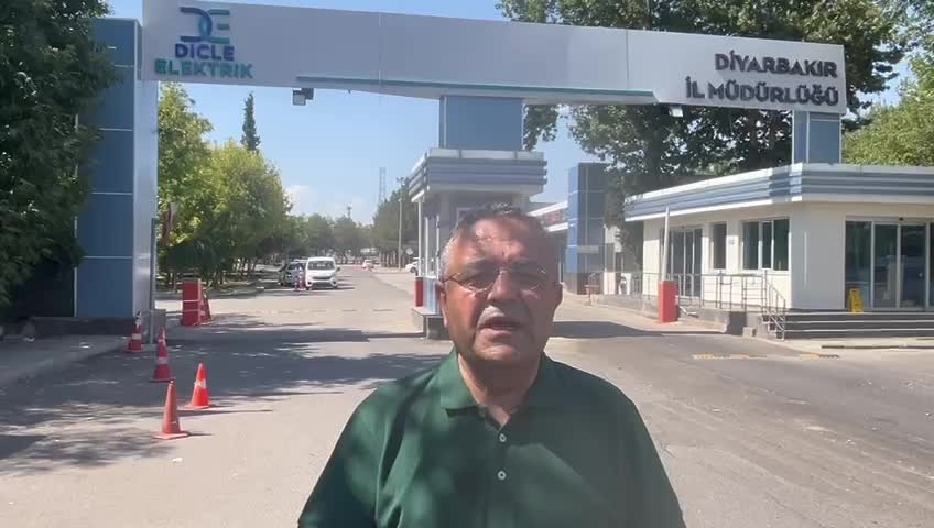 CHP'li Tanrıkulu, DEDAŞ önünde konuştu: "Her yerden kesinti ve arıza şikayetleri geliyor"