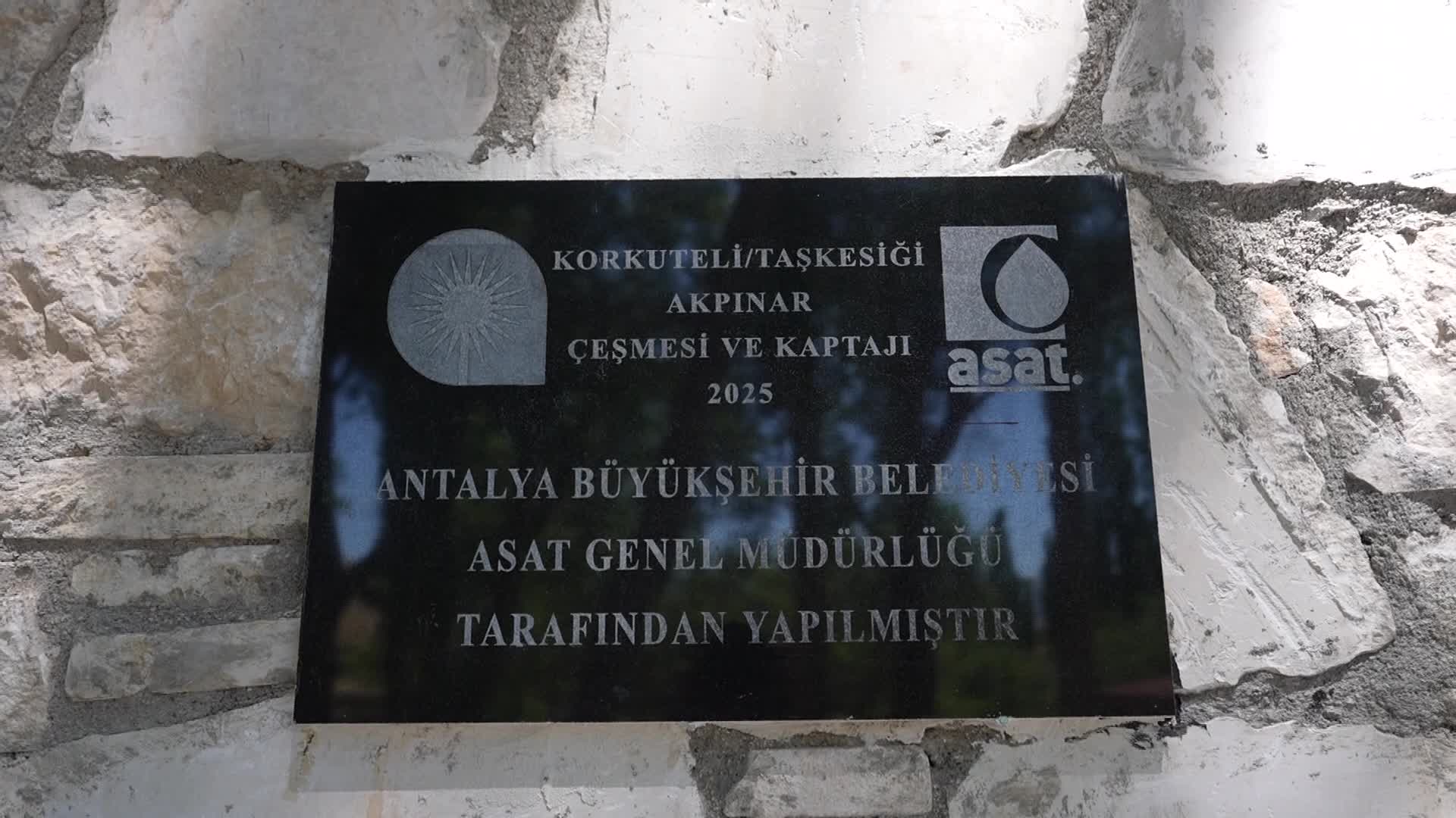 Antalya Büyükşehir Belediyesi'nden Korkuteli'nin Taşkesiği Mahallesi’nde içme suyu yatırımı