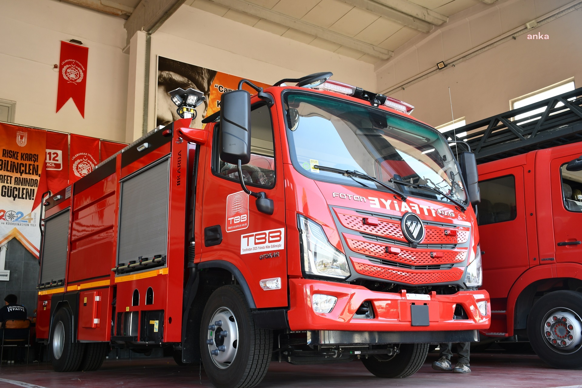 TBB’den Lüleburgaz Belediyesi’ne hibe itfaiye aracı