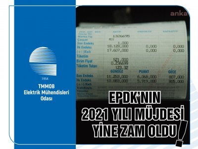 YURTTAŞ YENİ YILA ZAMLA UYANDI, ELEKTRİK FATURASI 20 LİRA DAHA ARTACAK