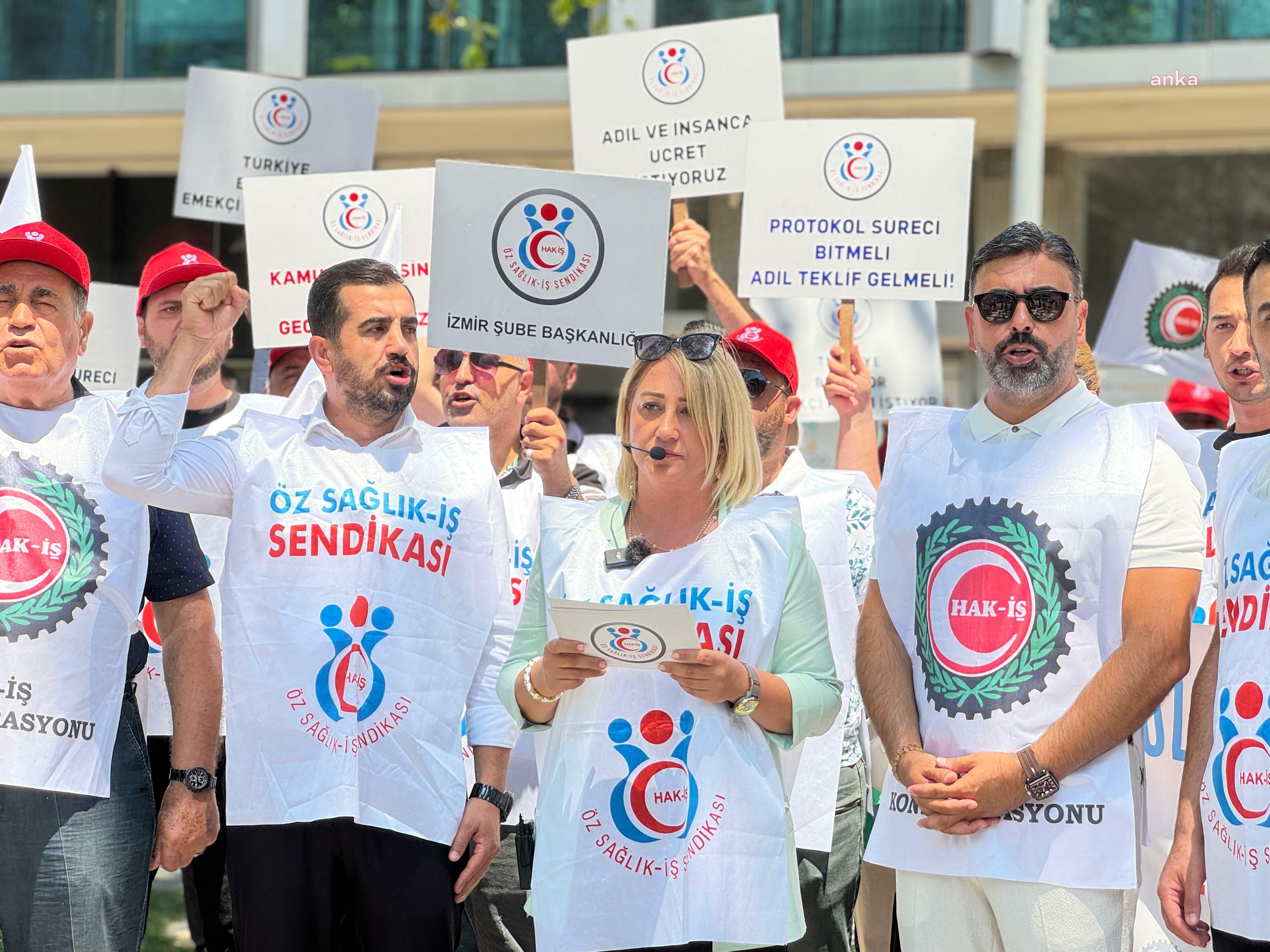 İzmir'de kamu emekçilerinden hükümete KÇP tepkisi: "İşçi büyüyen Türkiye’den payını alamıyor"