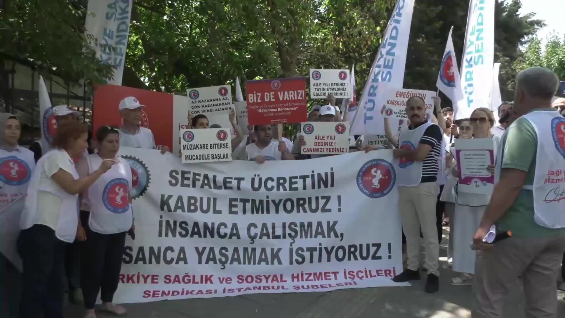 Sağlık emekçileri, toplu iş sözleşme görüşmeleri öncesi taleplerini duyurdu