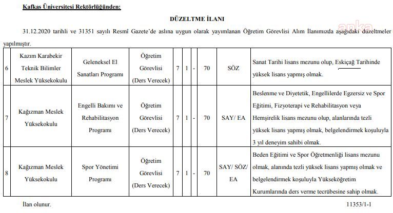 KAFKAS ÜNİVERSİTESİ İKİ GÜNDE ORTA ÇAĞ’DAN ESKİ ÇAĞ’A DÖNDÜ